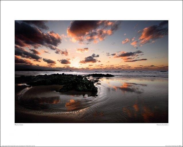 Plakat Marina Cano - Solnedgang, Cantabria kunsttryk (50 x 40 cm)