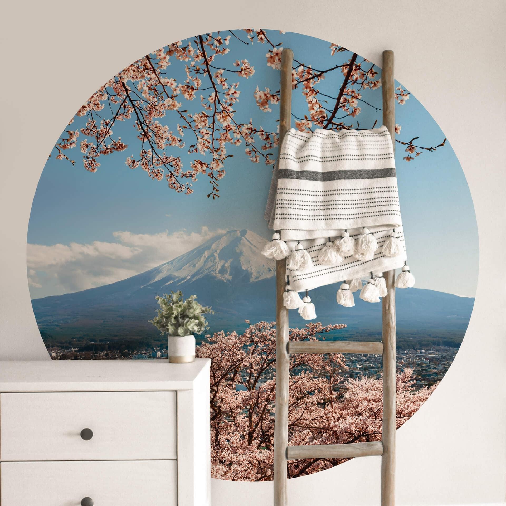 Fototapet - Rundt Colombo - Mount Fuji in Japan - vliesetapet/selvklæbende non-woven tapet
