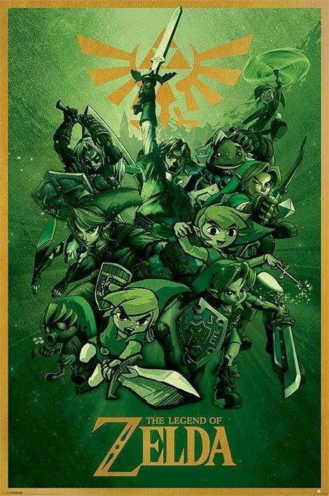 Poster, film poster The Legend Of Zelda - Link 61x91,5 cm