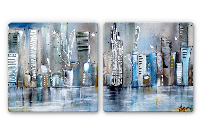 Glasbillede - Fedrau - Skyline (2 dele)