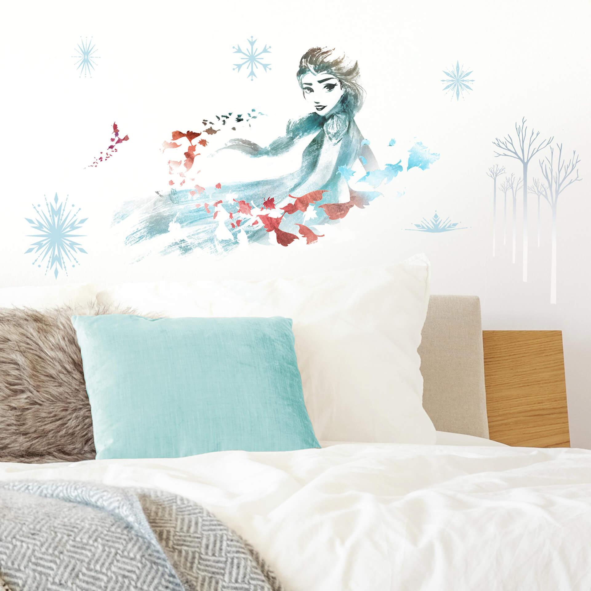 Wallsticker Frozen 2 - Elsa i vandfarver
