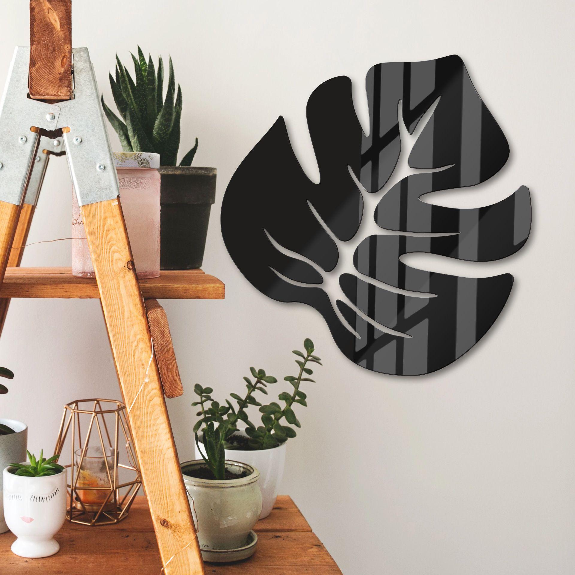 Decoración acrílica - Hoja de Monstera 01