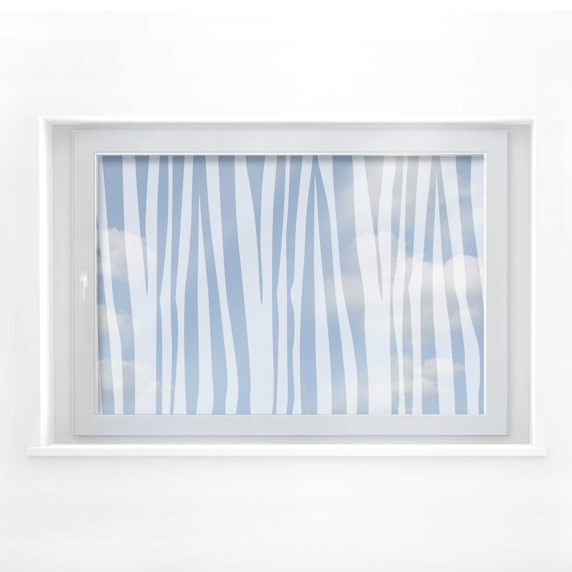 Decoración de ventana con Muestra de cebra 2