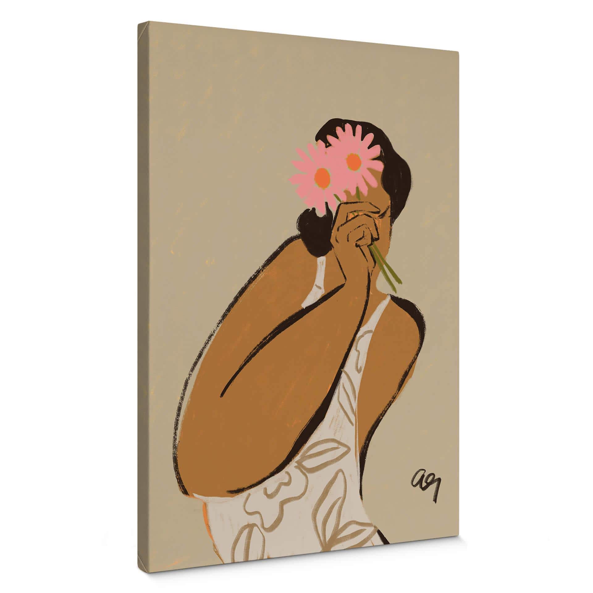 Tableau sur toile Arty Guava -  Flowers in her Hair