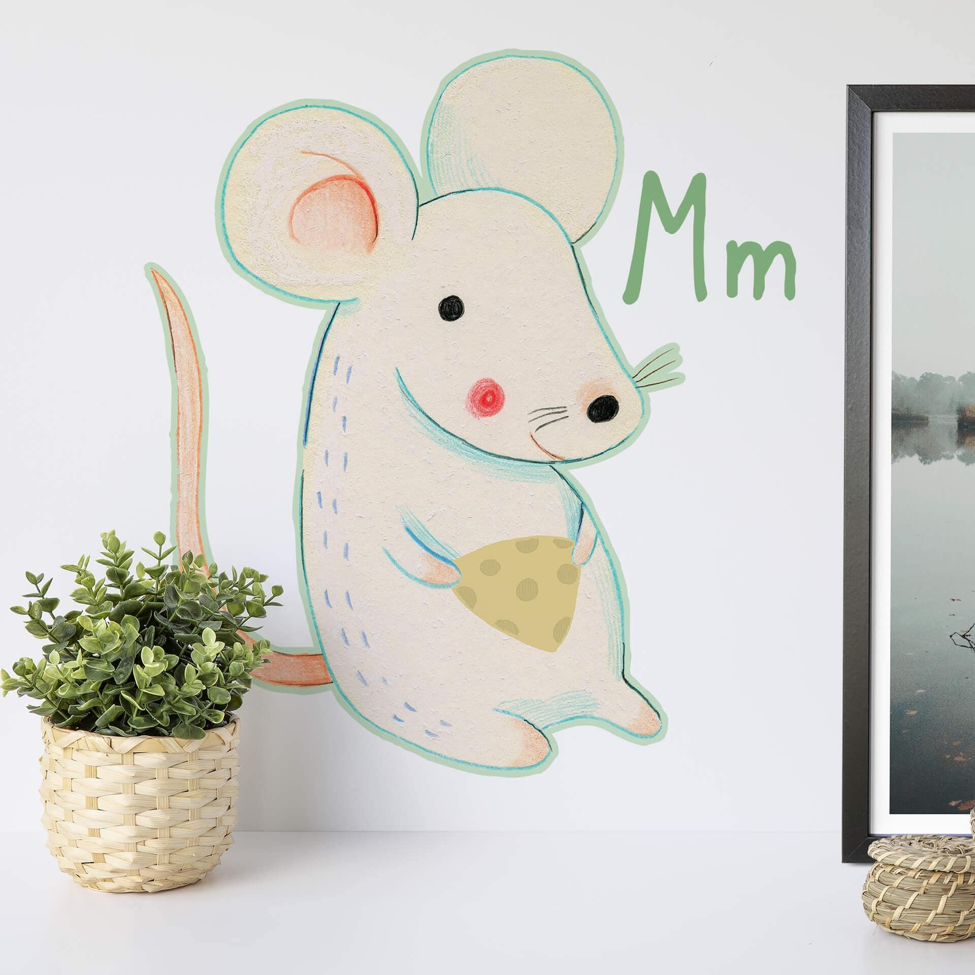Muursticker Loske M is van Muis