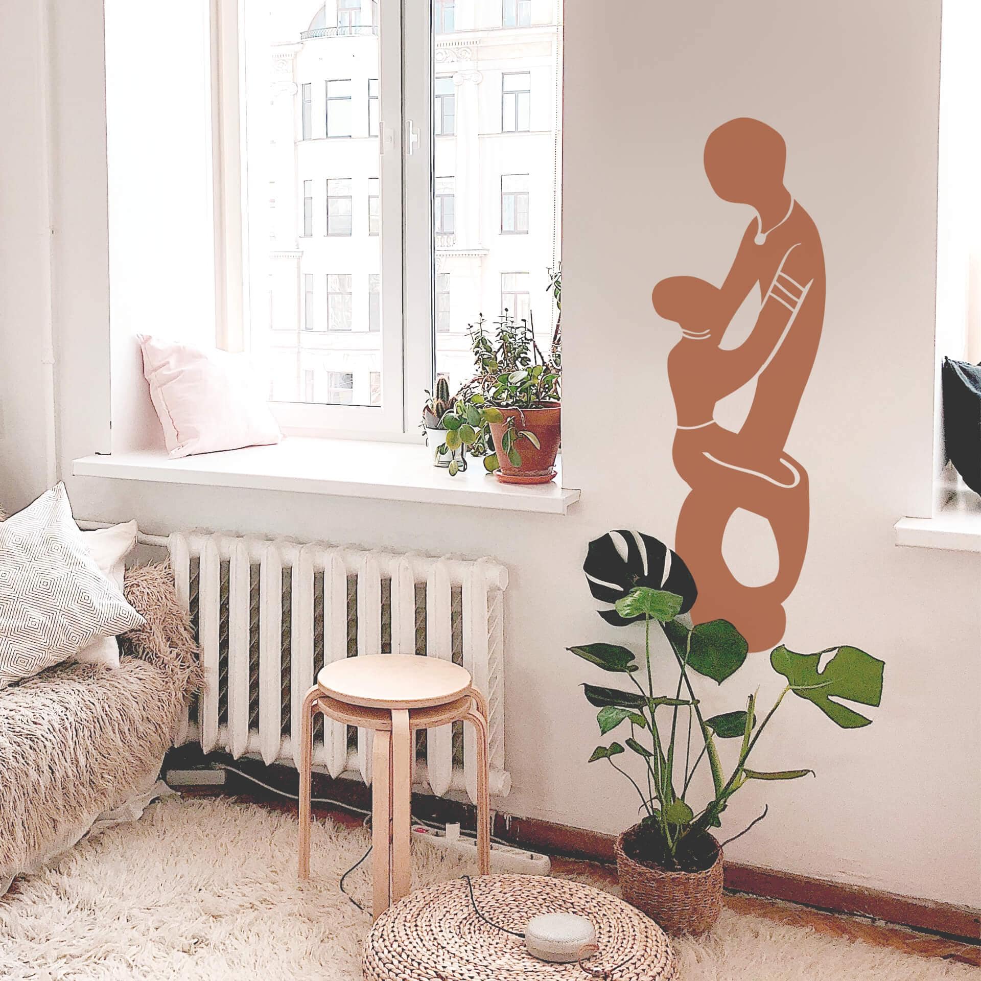 Sticker mural - Statue Masika
