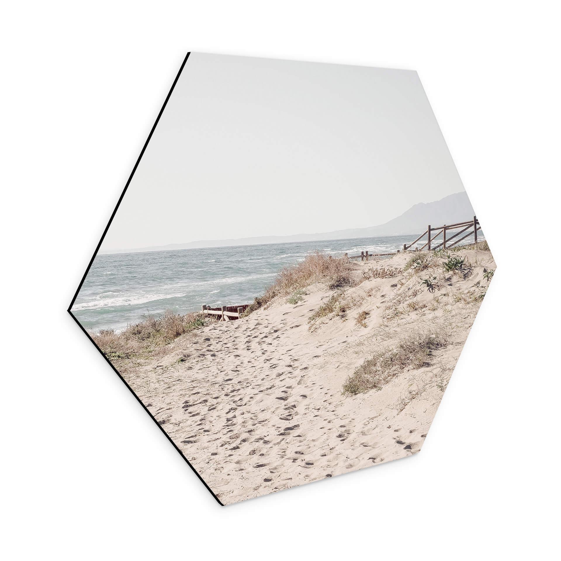 Hexagone - alu-Dibond 1X Studio - Montée de plage sur les dunes