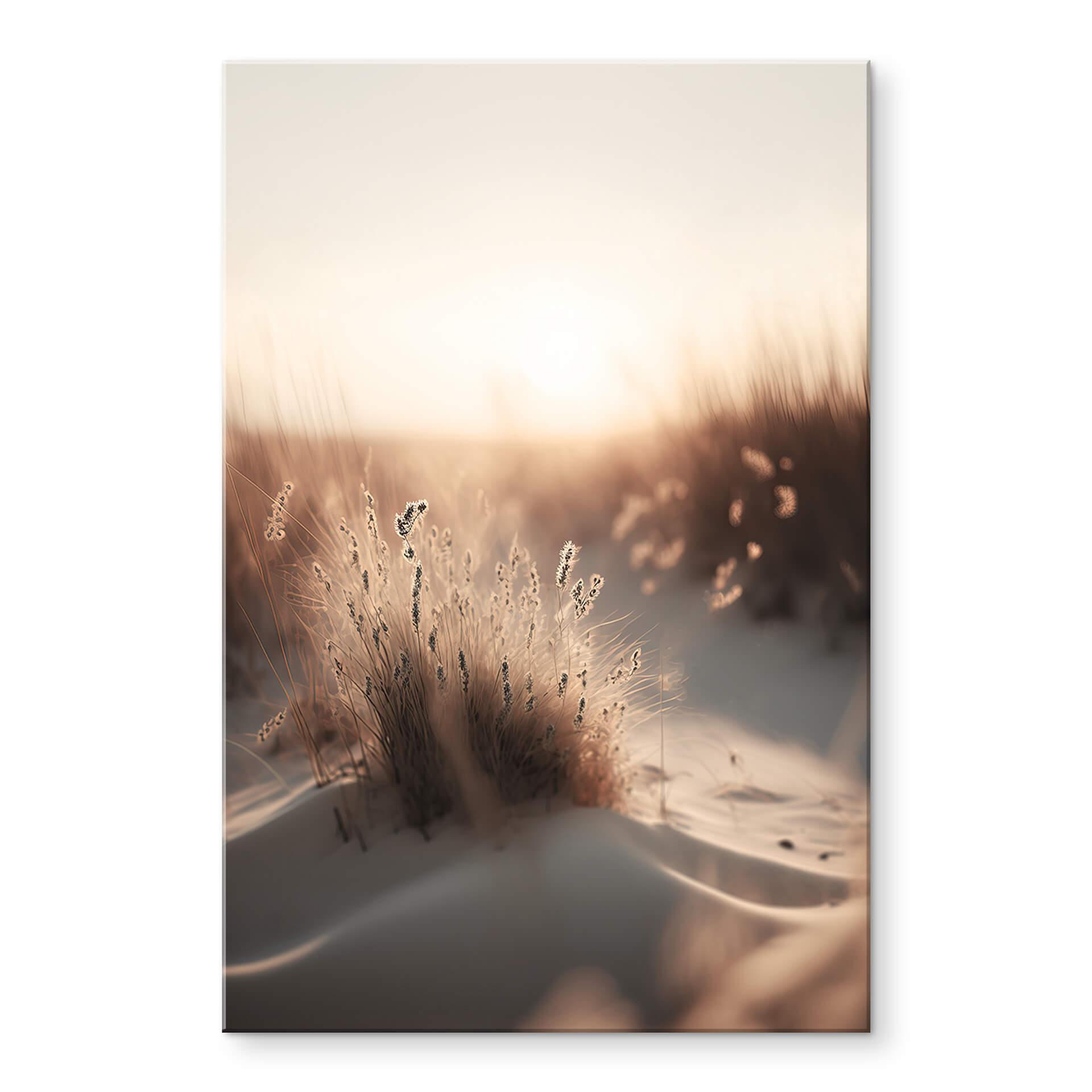 Akrylbillede Treechild - solnedgang over klitterne