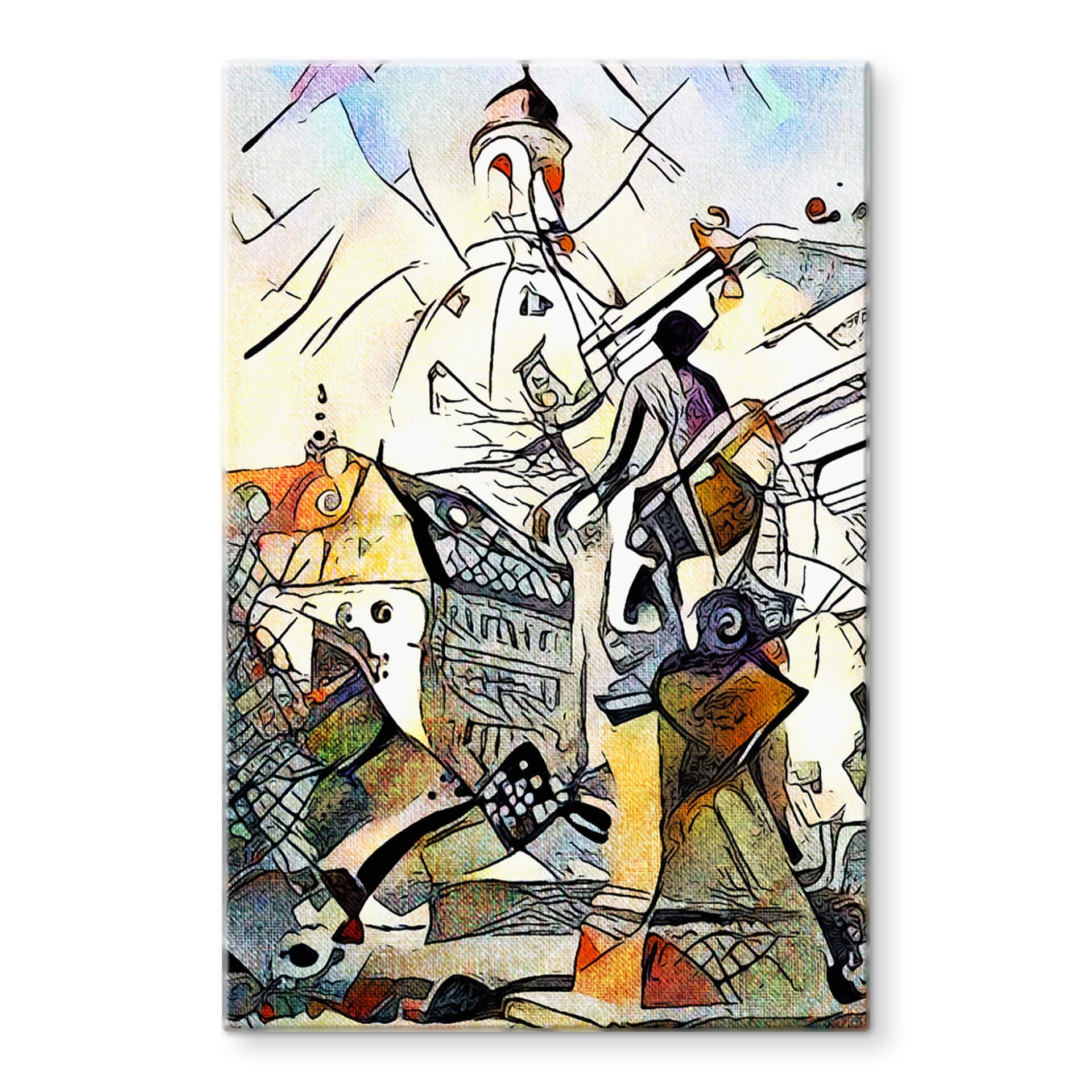 Tableau sur verre Zamart - Kandinsky rencontre Dresde
