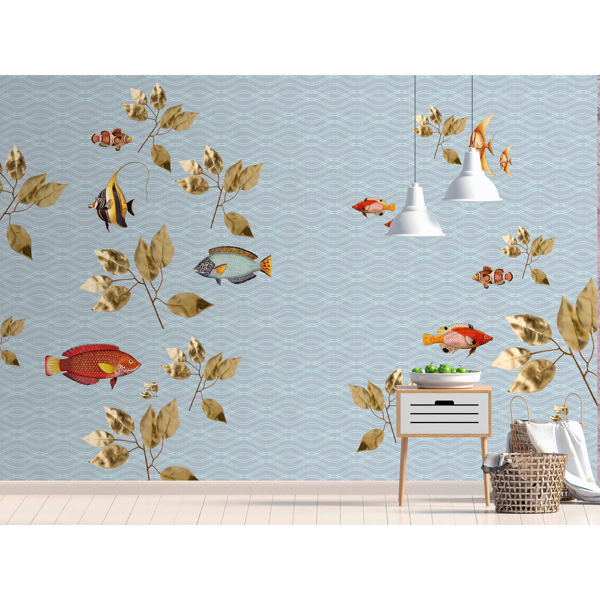 Livingwalls Fototapet Walls by Patel 2 brilliant fish 1
