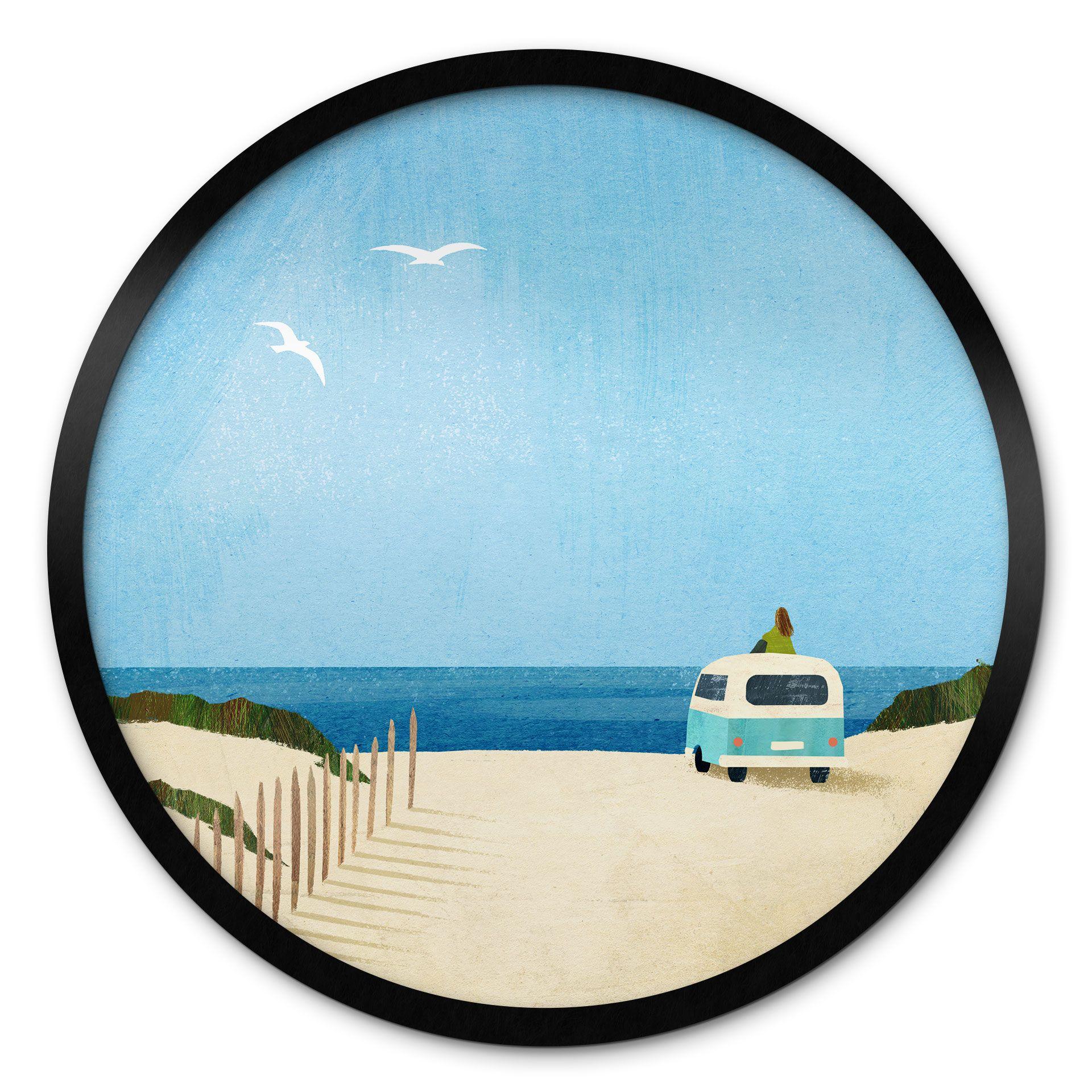 Póster Van Life - Vacaciones junto al mar - Rivers - Redondo