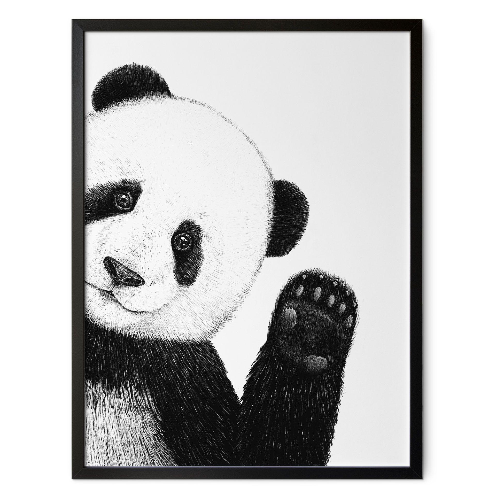 Póster Panda ondulante - Korenkova