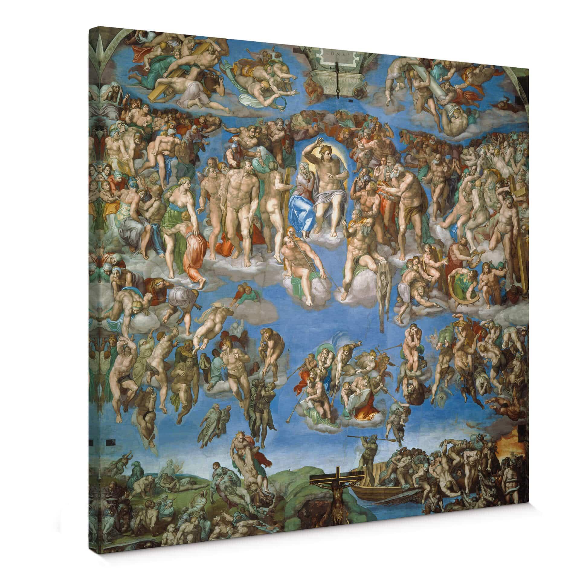 Michelangelo - Den sidste dom - Lærredsprint