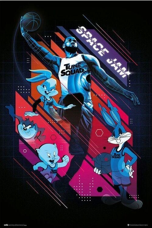 Poster, Film poster Space Jam 2 - All Characters 61x91,5 cm