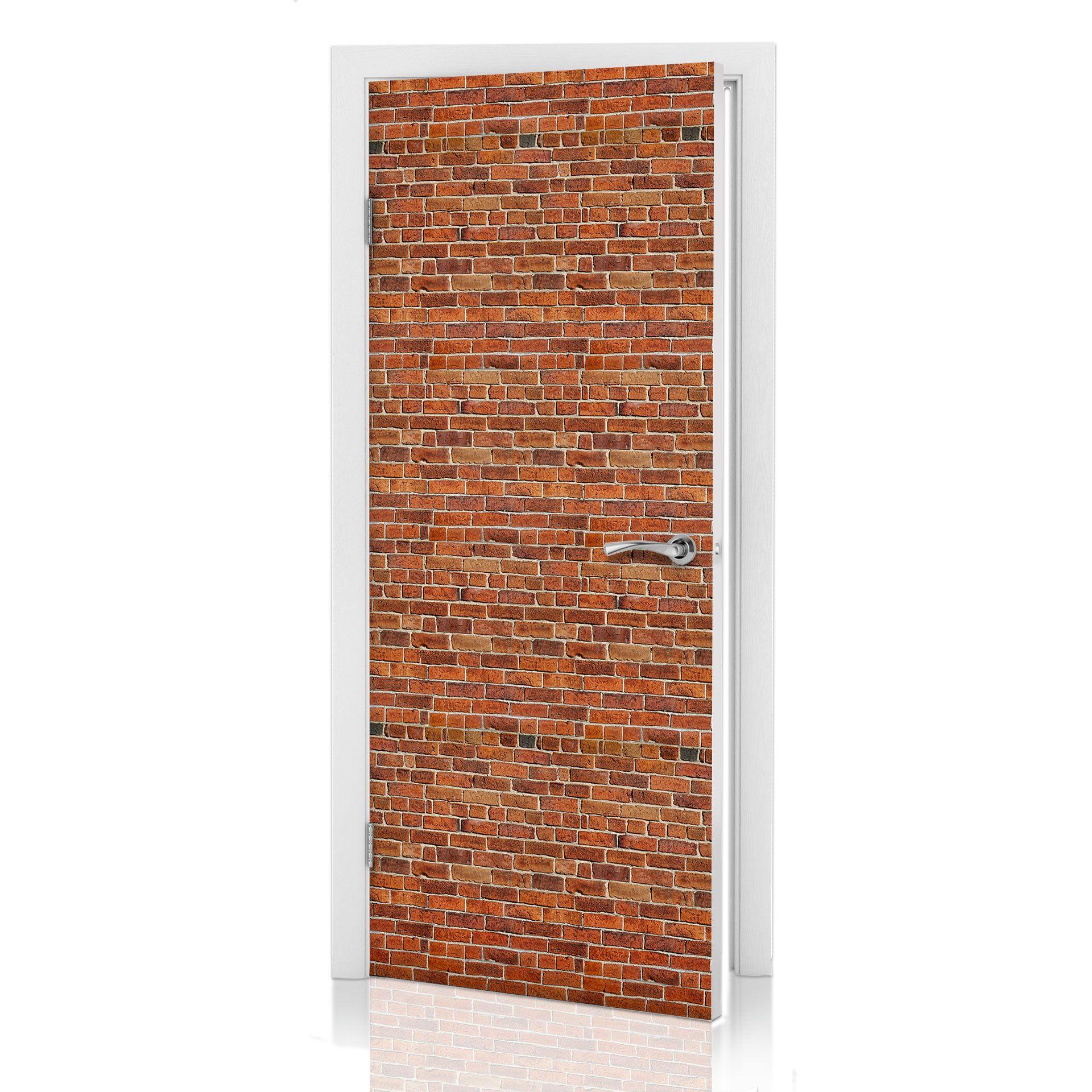 Türdesign Ziegelsteinmauer 91x200 cm