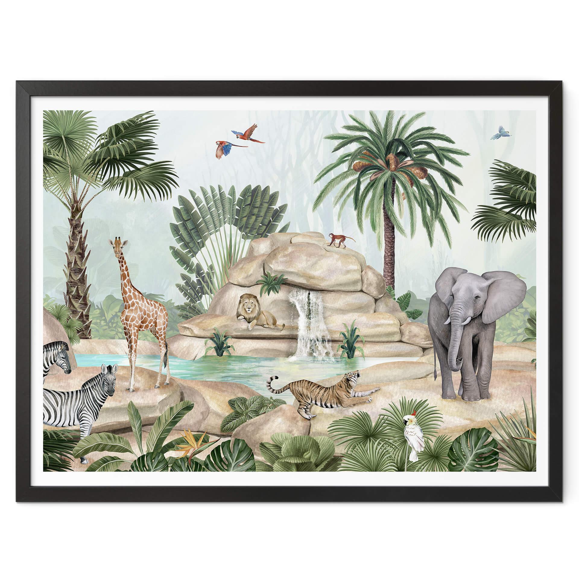 Póster infantil Kikki Belle - Jungle paradise