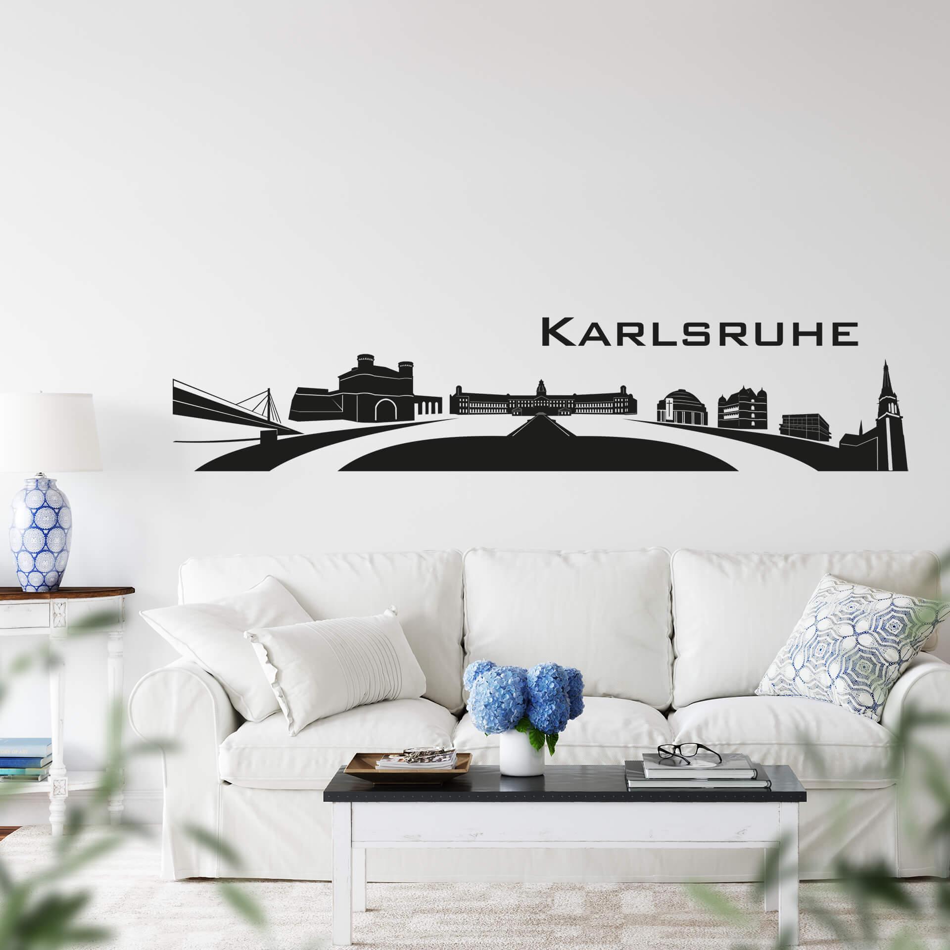 Sticker mural Skyline de Karlsruhe 2