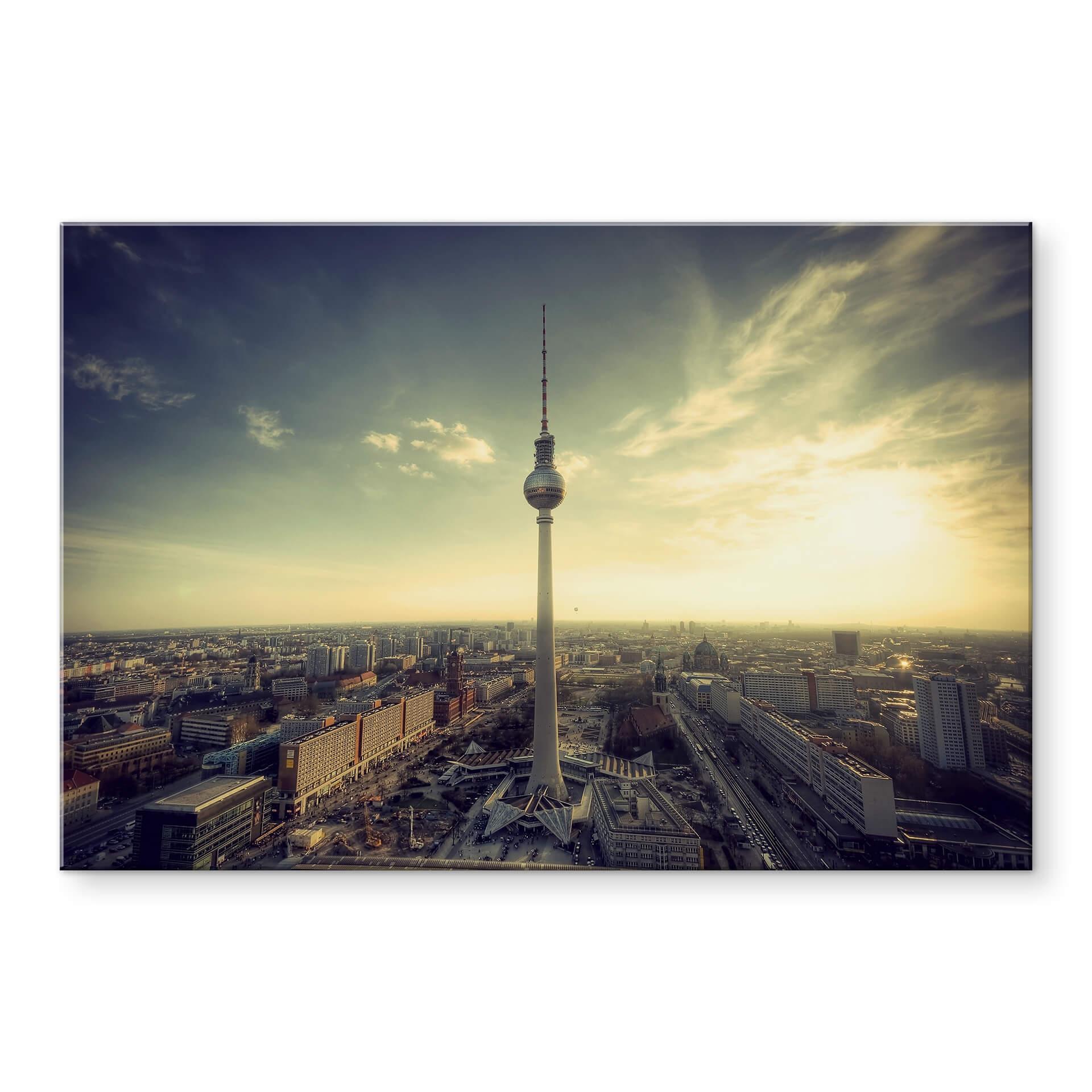 Akrylbillede Berlin TV-tårnet i panorama format