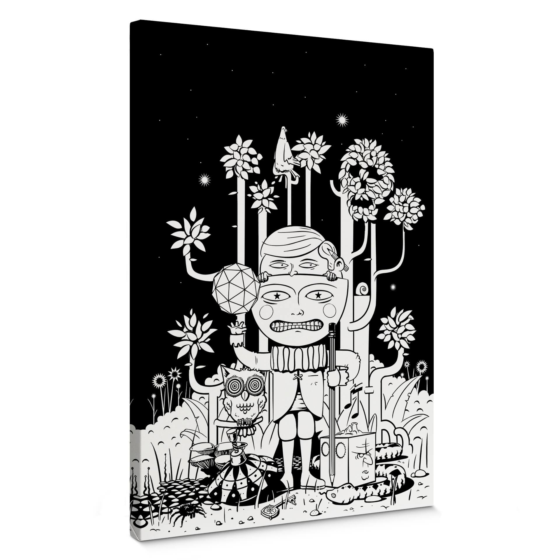 Lienzo Drawstore - En el bosque 