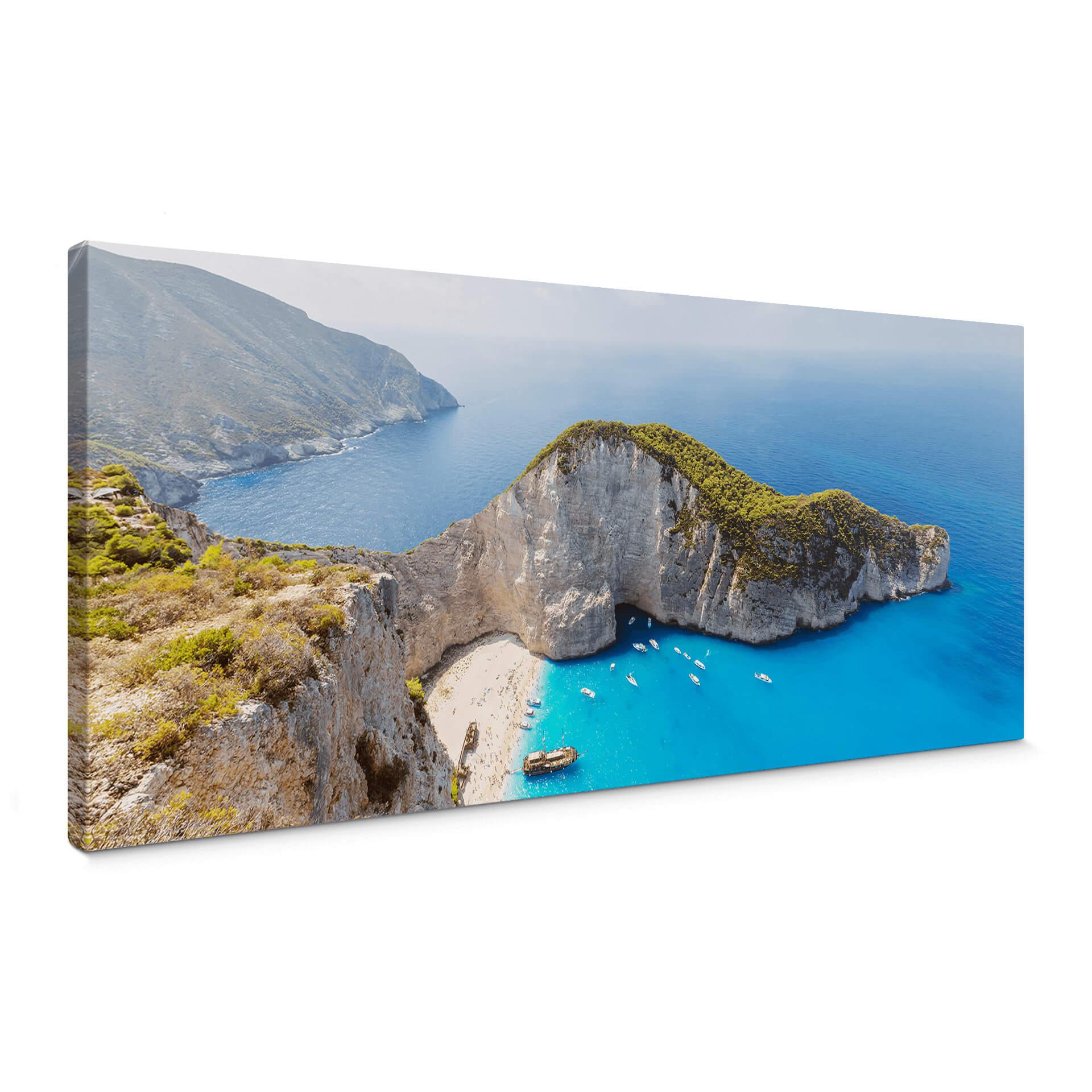 Lienzo Colombo - El naufragio en Zakynthos - Panorama