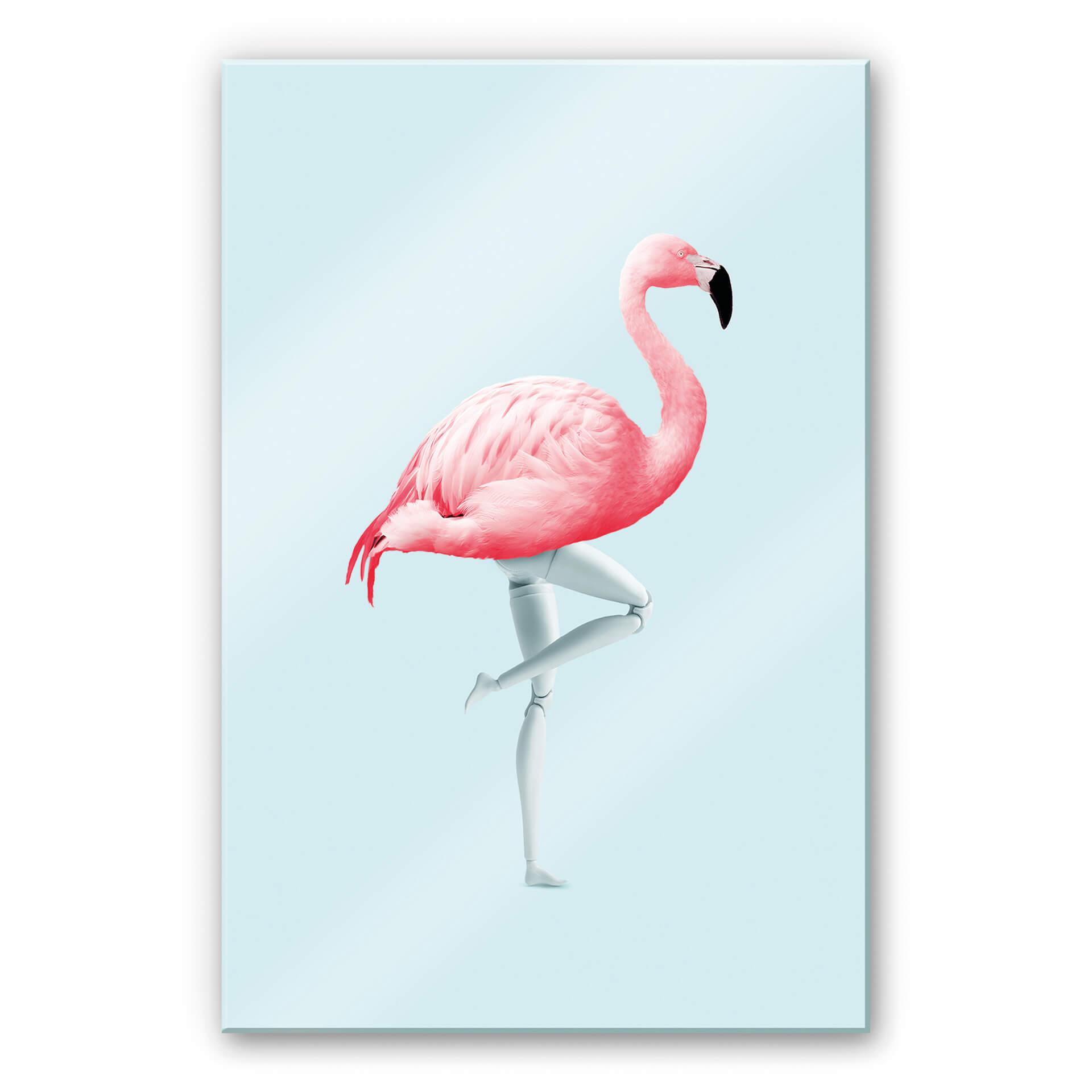 Akrylbillede Løs - Flamingo Mannequin