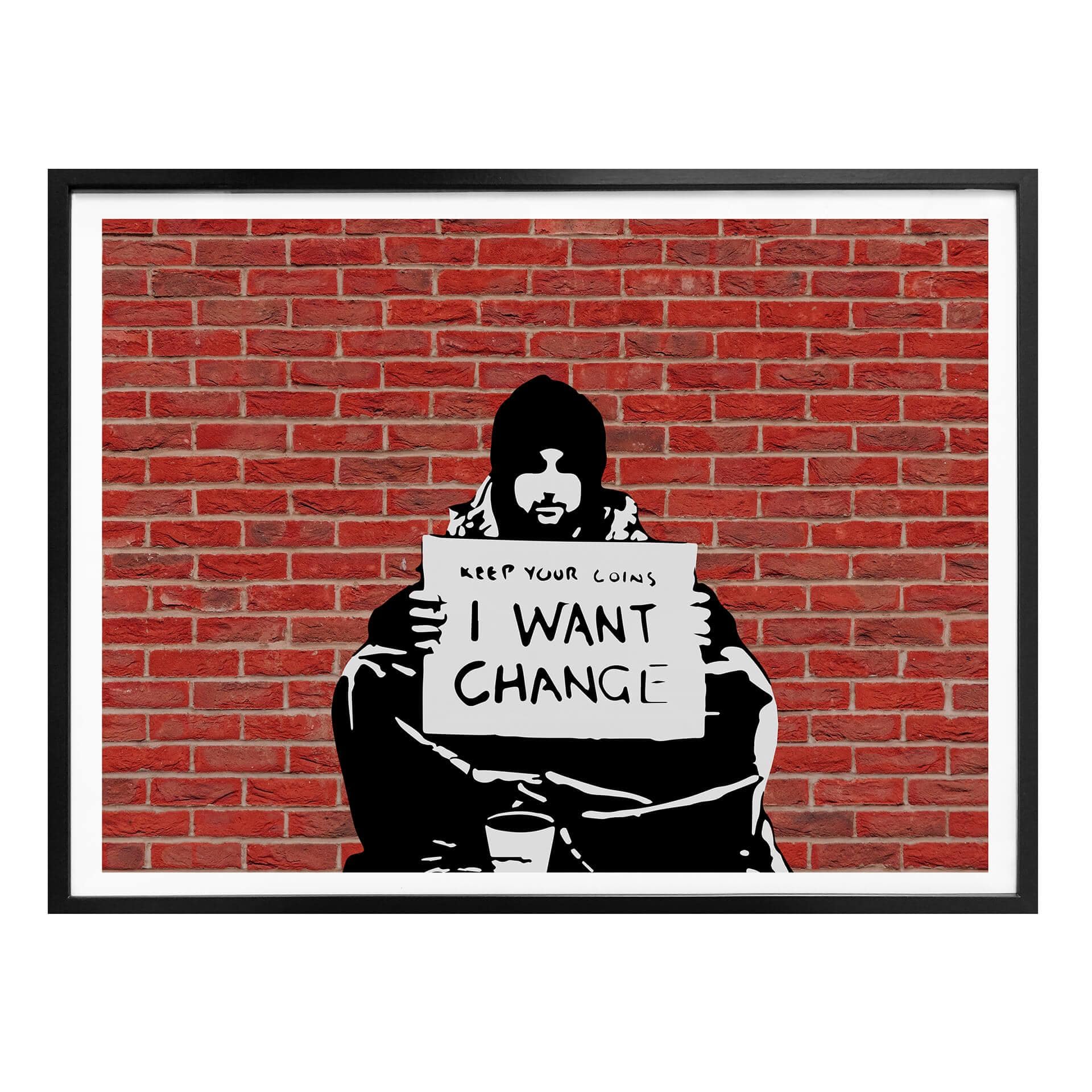 Plakat Banksy - Keep Coins