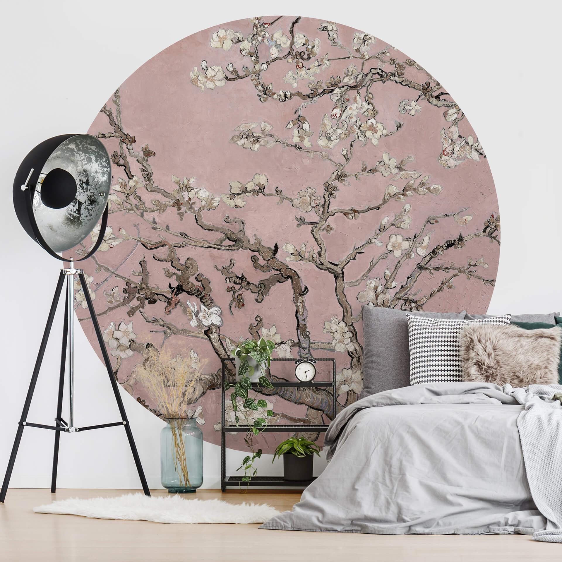 Fototapet - Rundt van Gogh - Mandelblomst rosé - vliesetapet/selvklæbende non-woven tapet