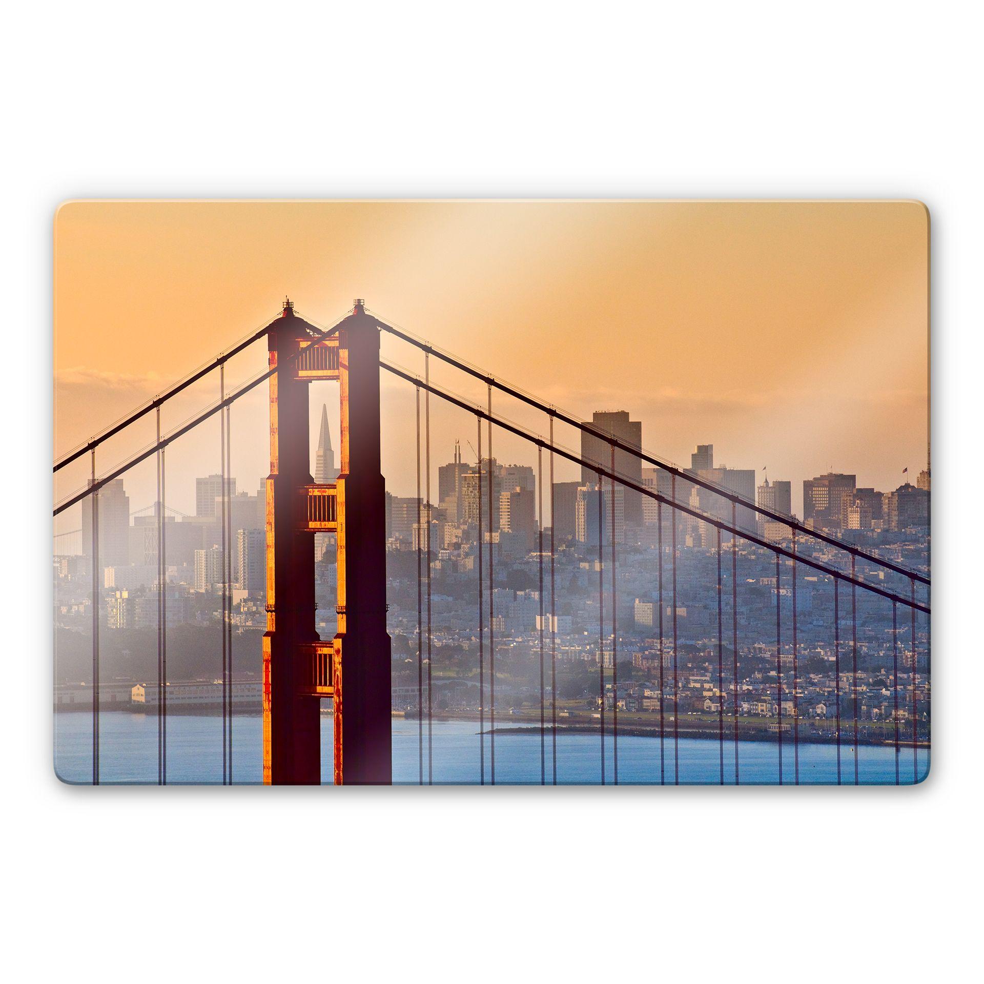 Stampa su vetro Tramonto su San Francisco