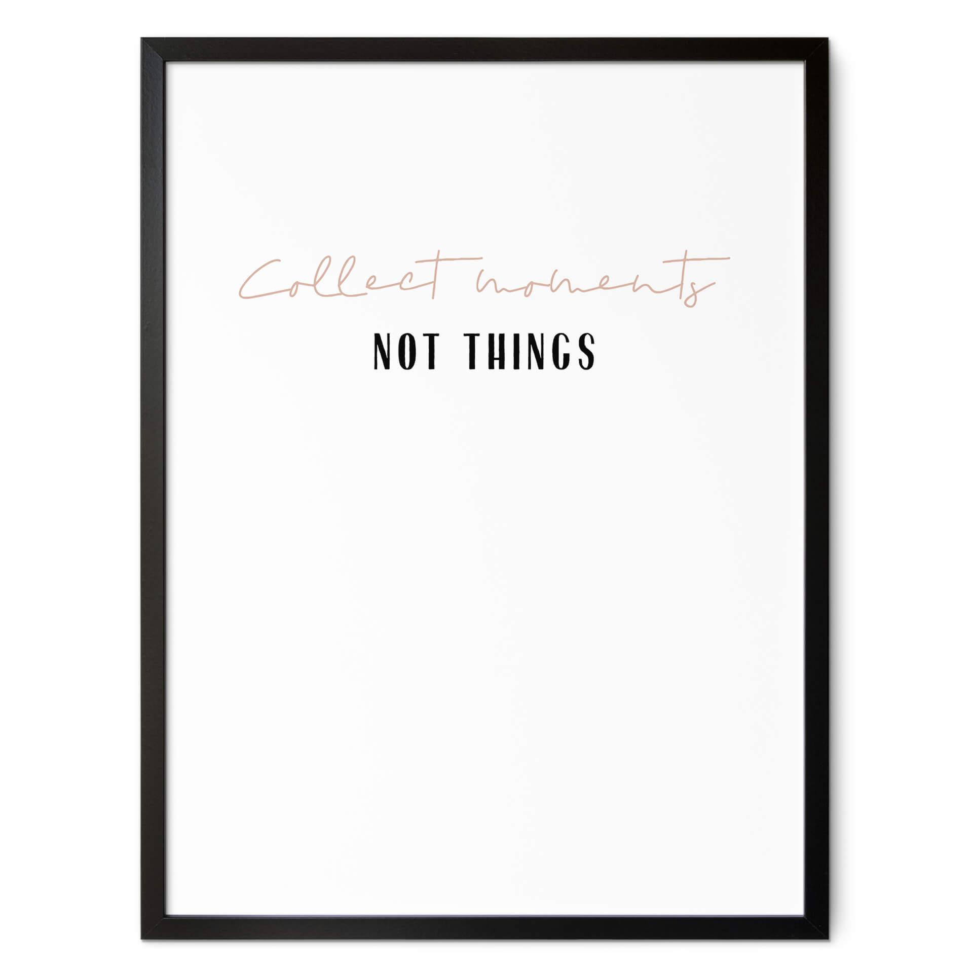 Póster uplusmestudio - Coleccionar momentos, no cosas