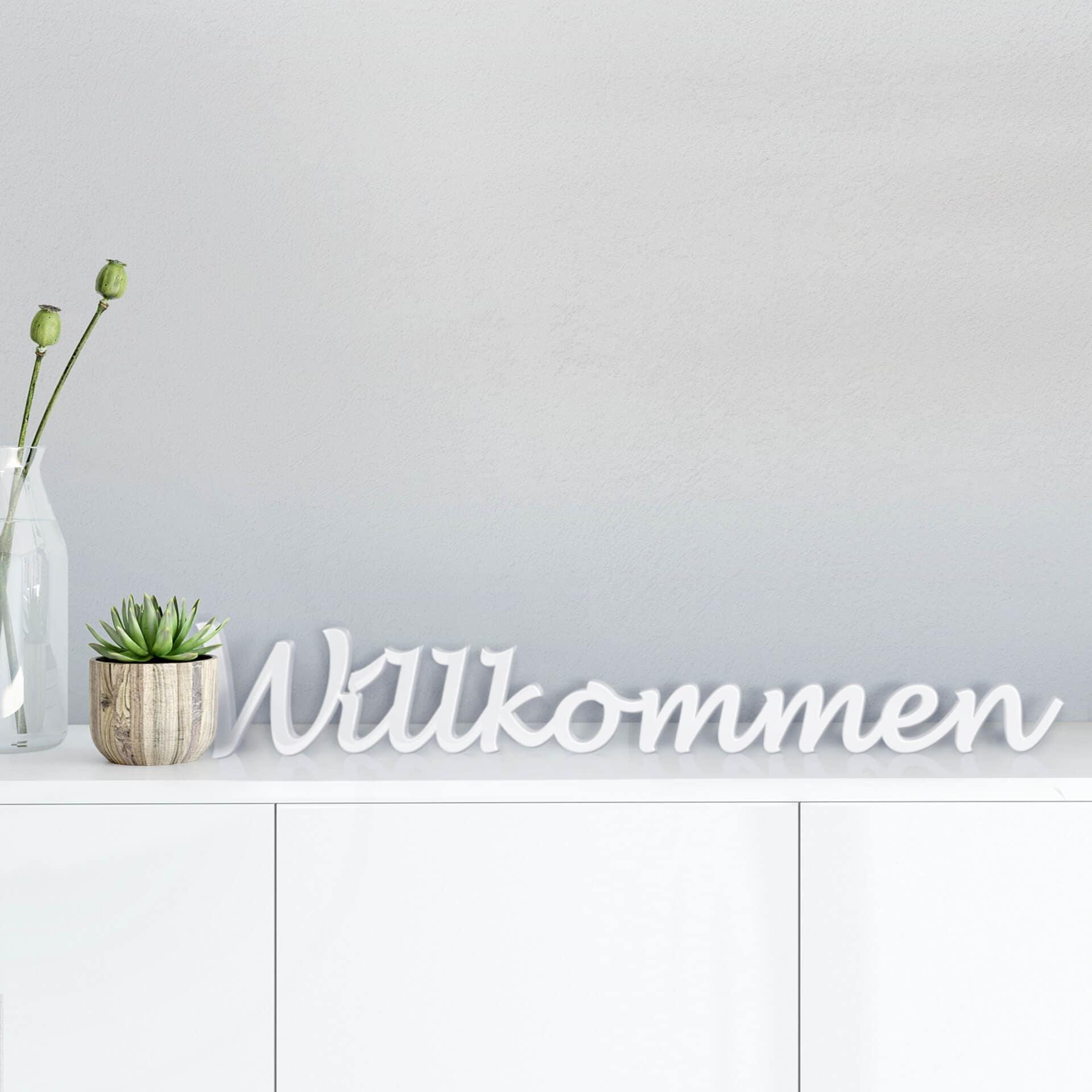 Lettres décoratives - Willkommen