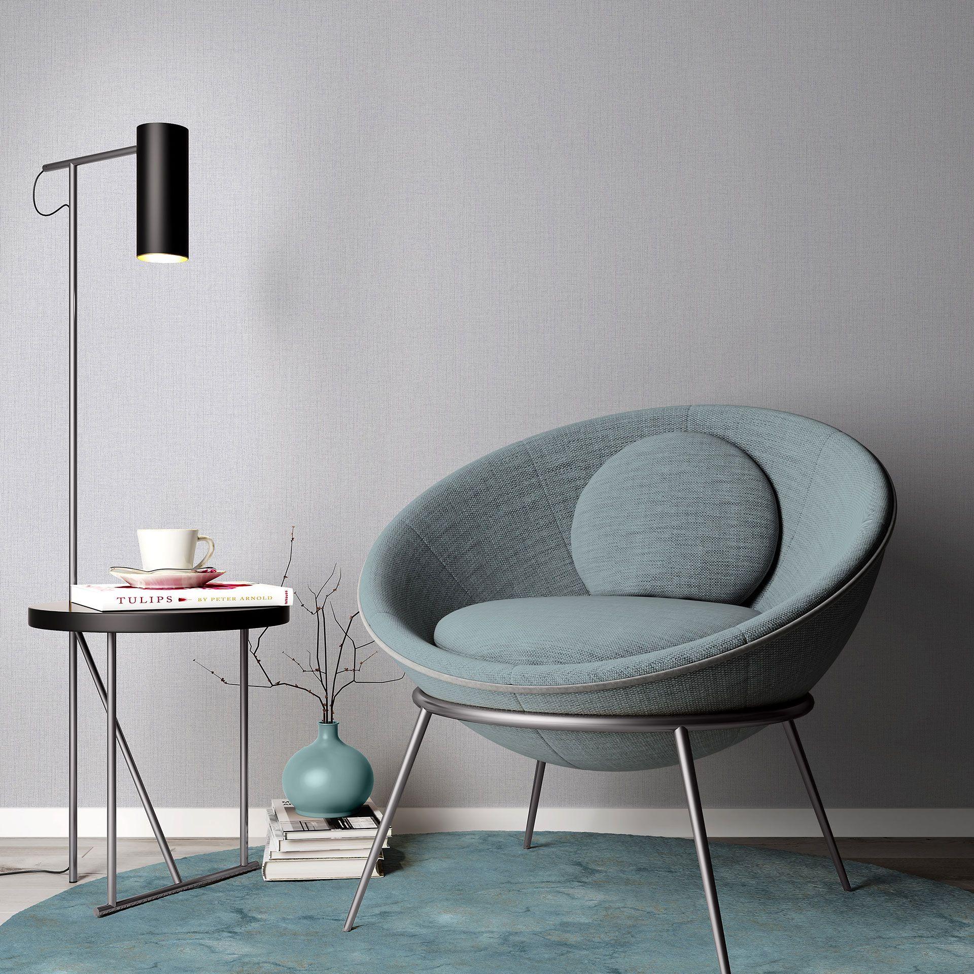 Moderne PVC-frit non-woven tapet i grå