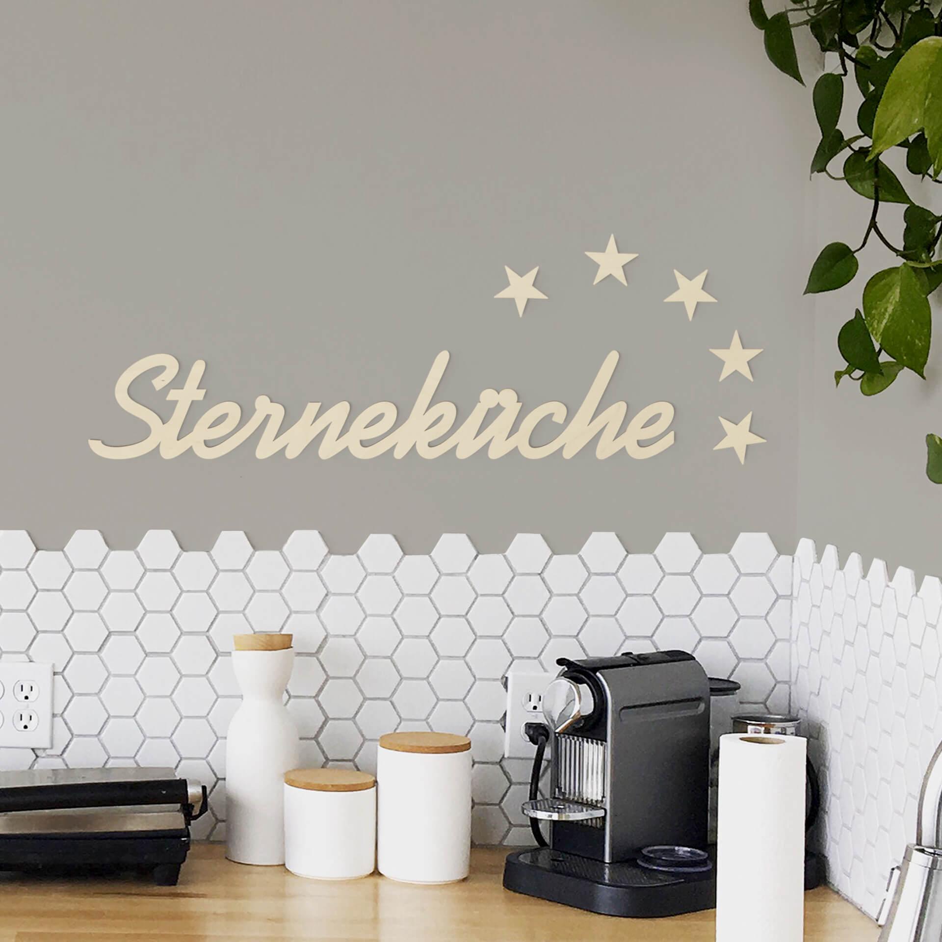 Træbogstaver - Sterneküche