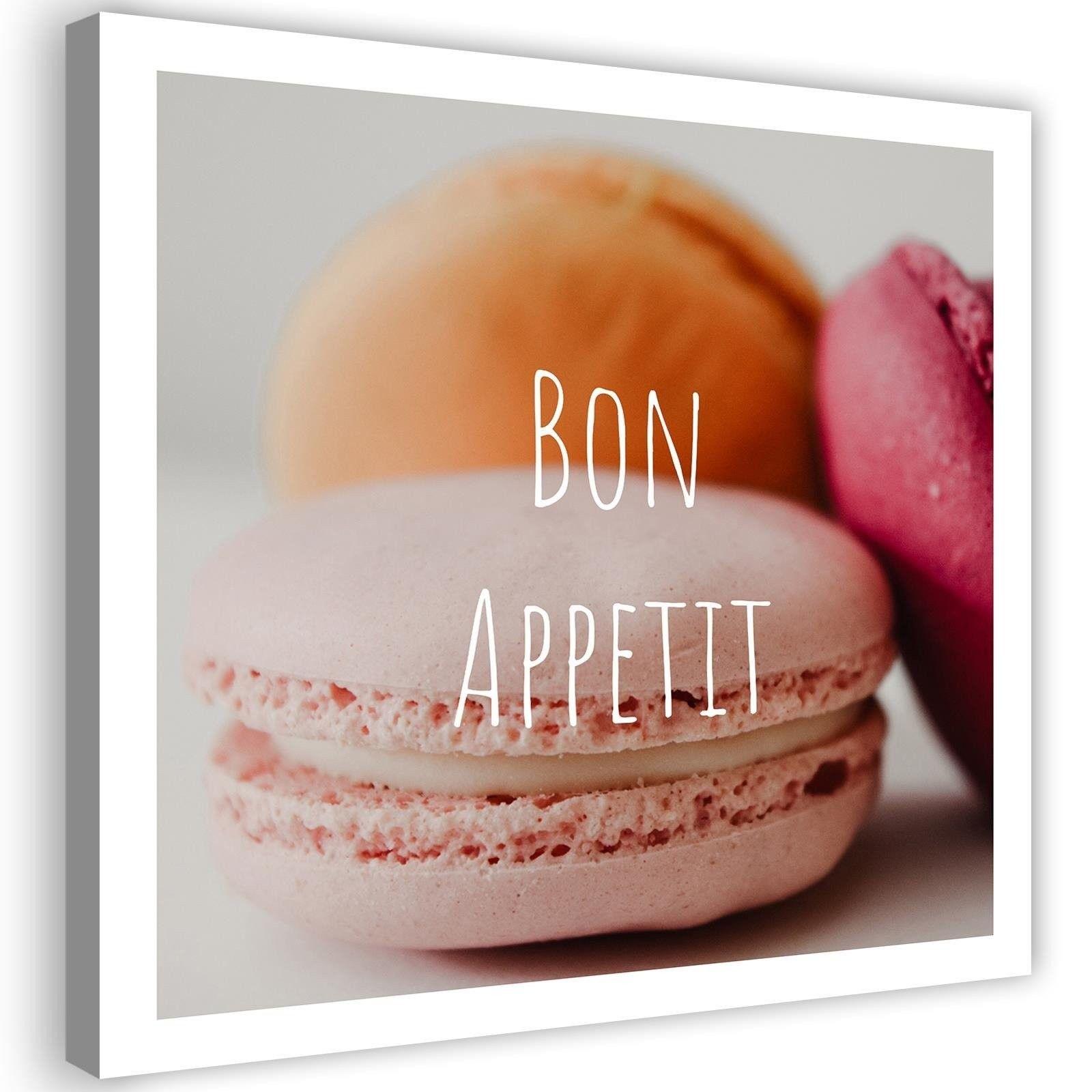 Canvasbillede, Makaroni - Bon Apetit