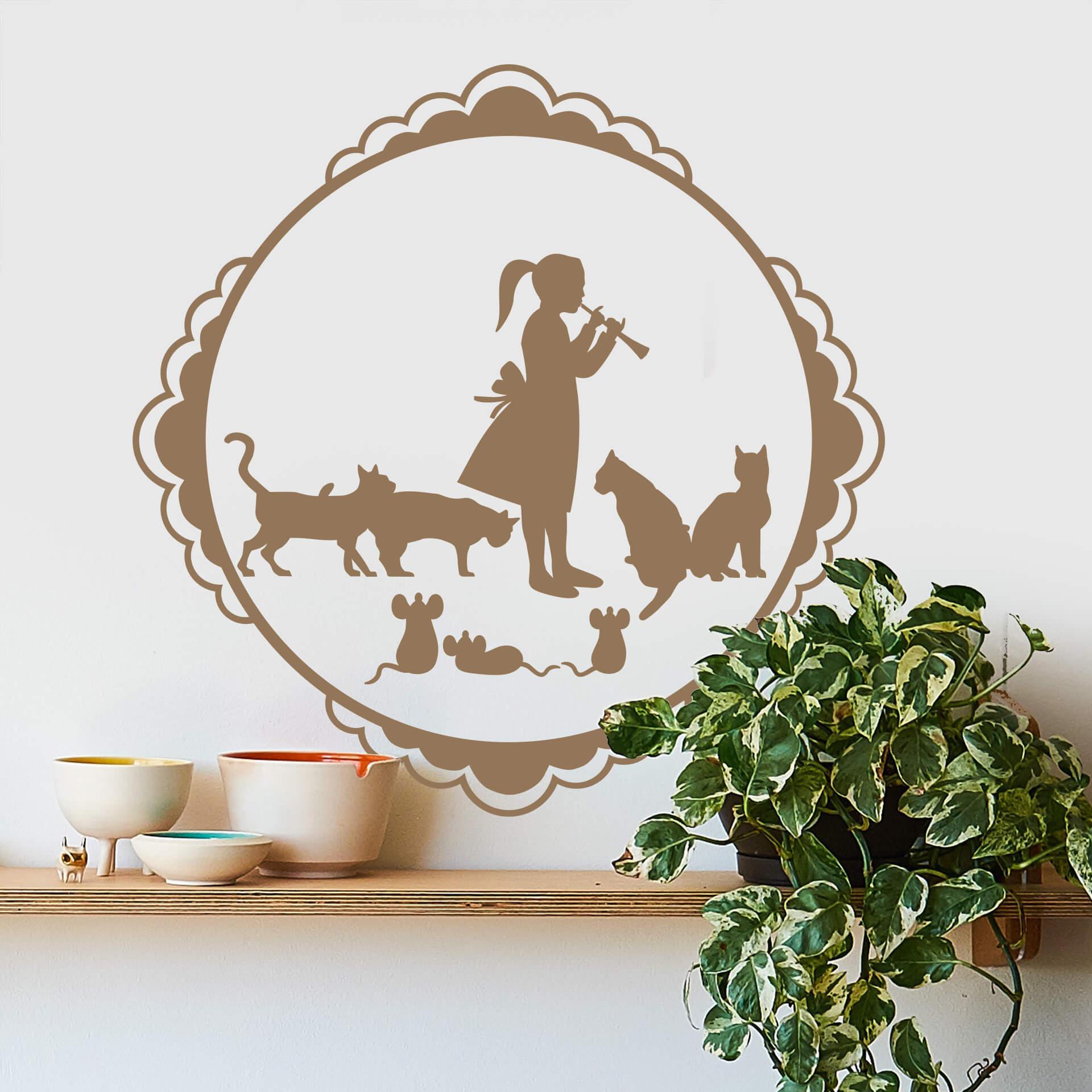 Sticker mural - Jeu de flûte