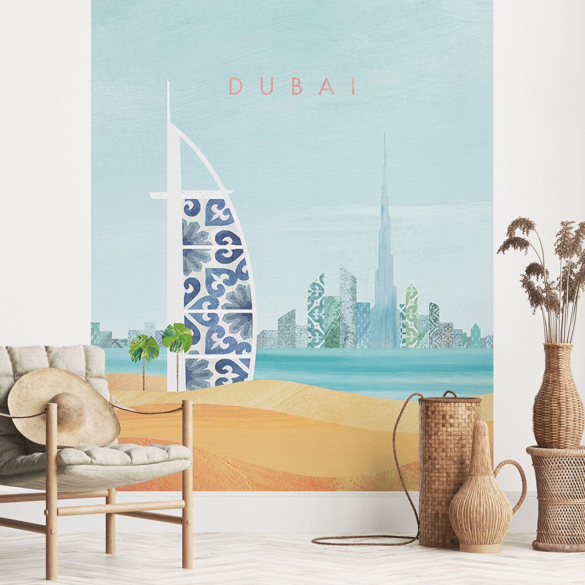Fotobehang Dubai Strand - Burj Al Arab - Rivers