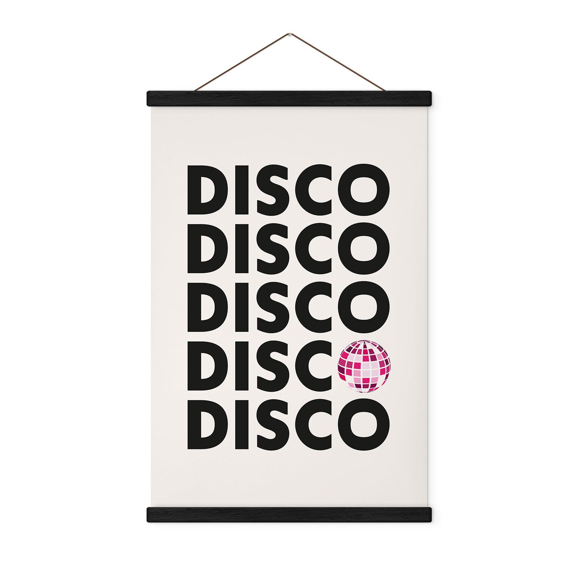 Póster de tela Tipografía Retro Disco Vibes - Kerr-Dineen