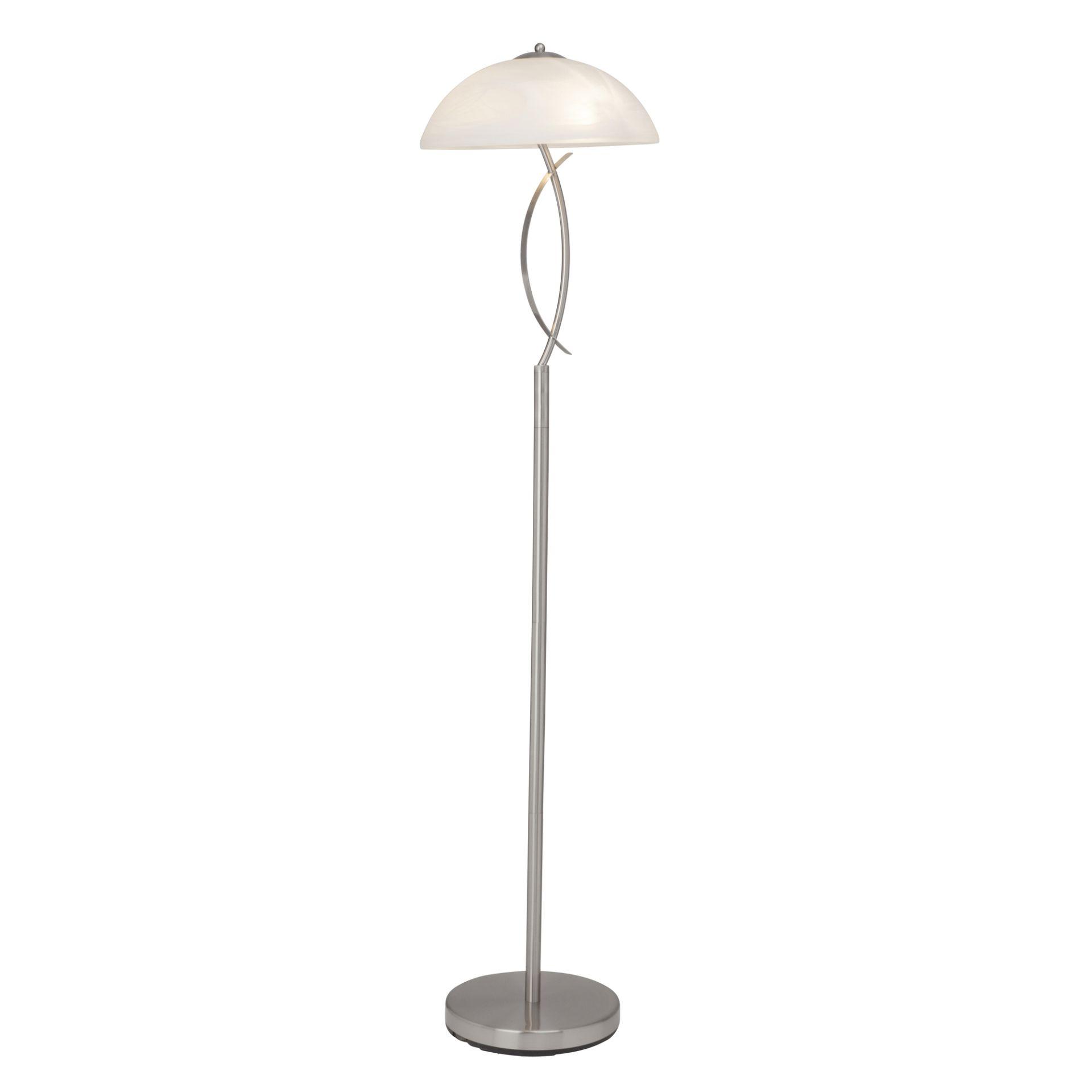 Stehleuchte Charlotte, metallic, 137 x 32 cm, Glas Stehlampe