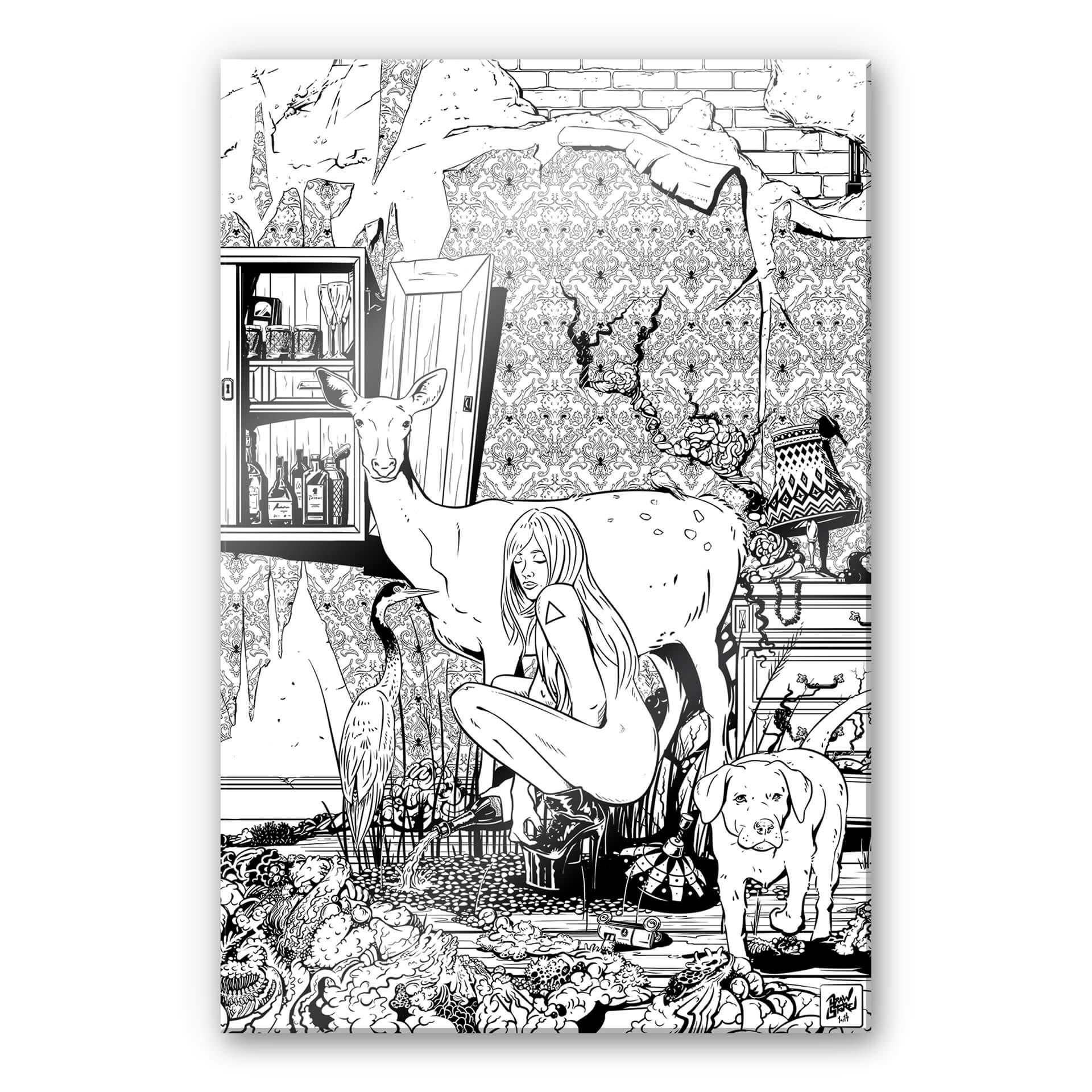 Akrylbillede Drawstore - I stuen