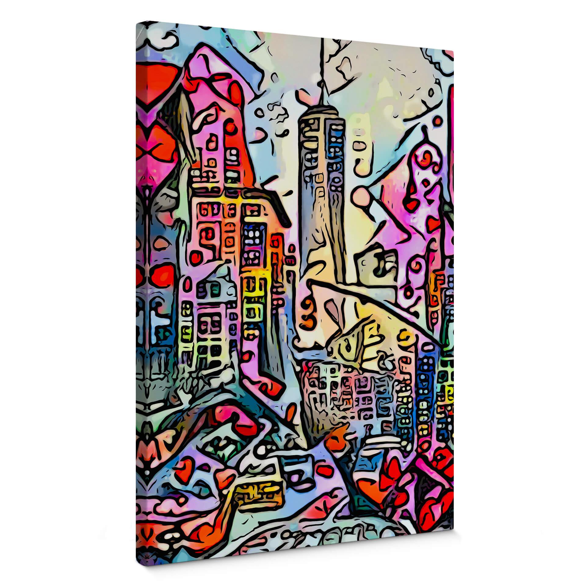 Lienzo Zamart - Nueva York Empire State Building - Estilo Rizzi