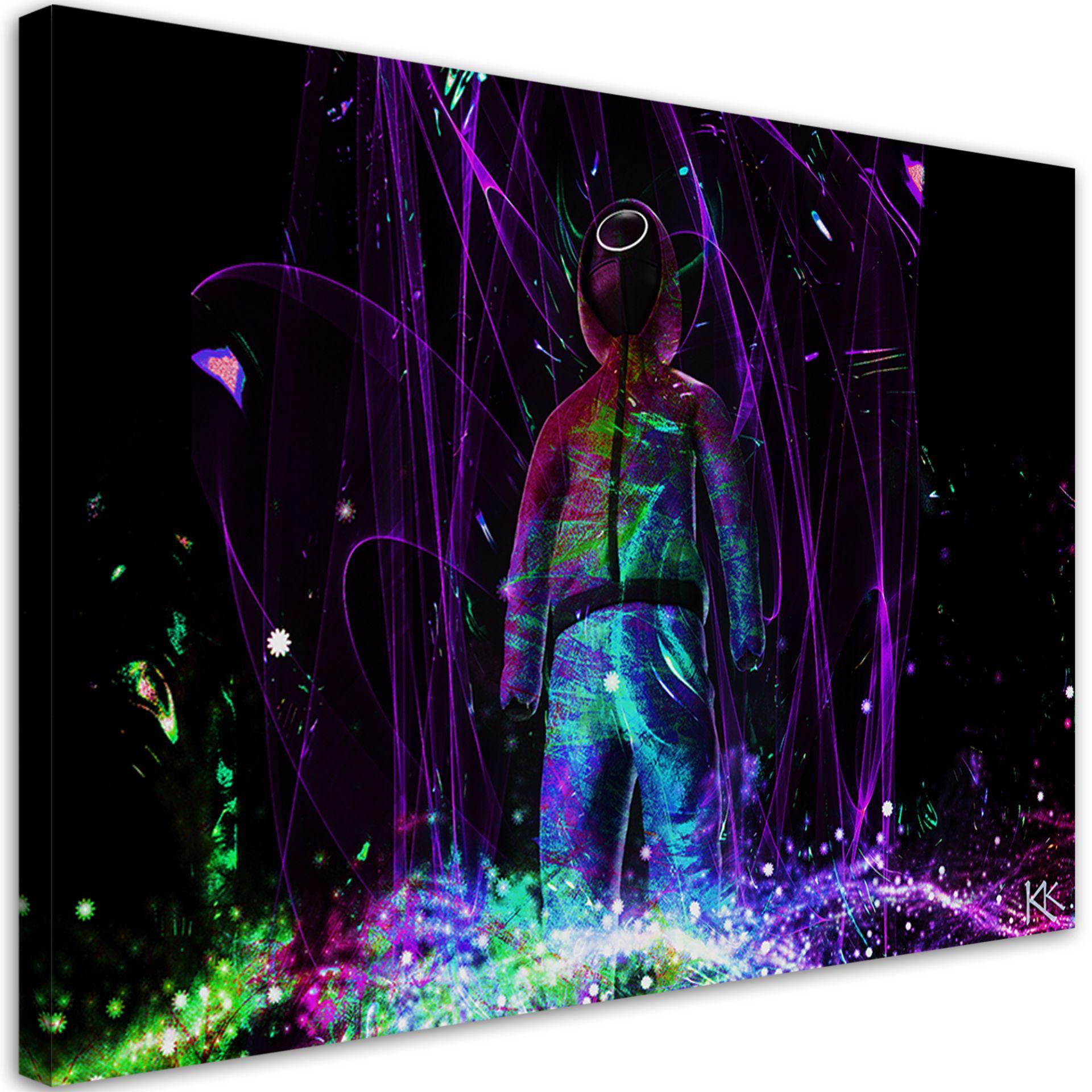 Canvasbillede, Neon spiller