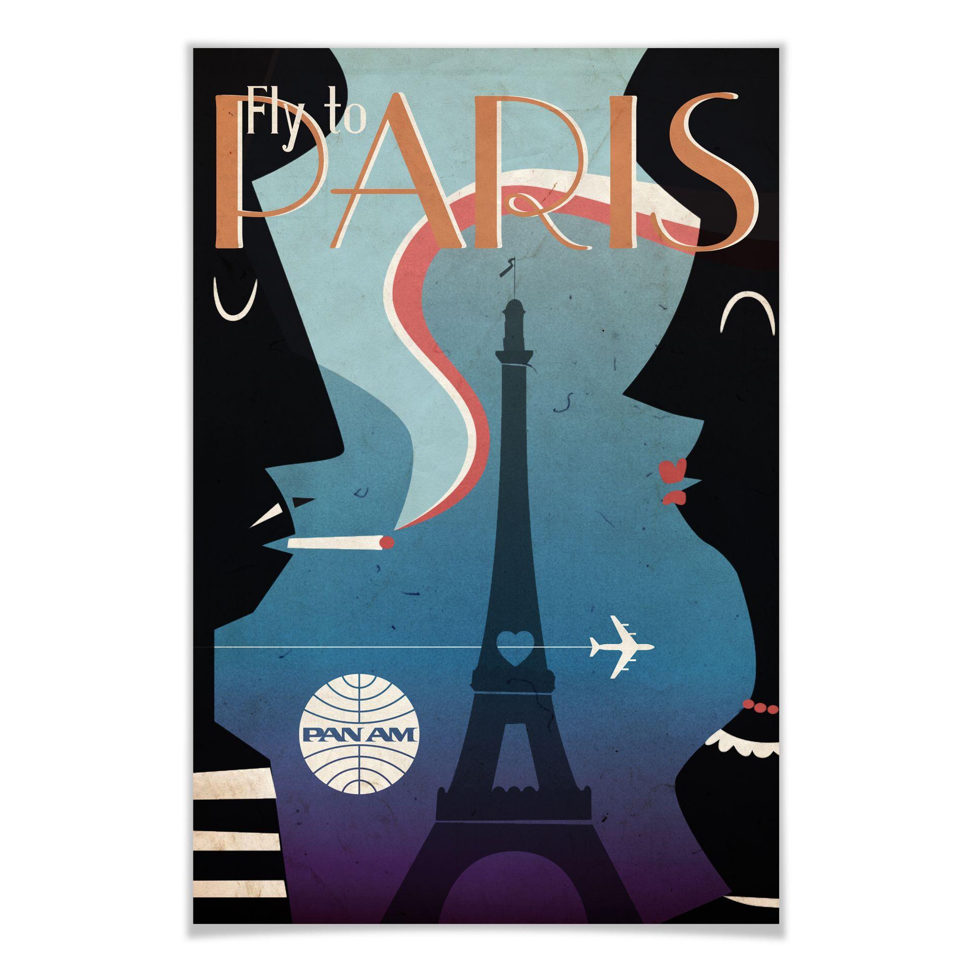 Plakat - PAN AM - Fly to Paris