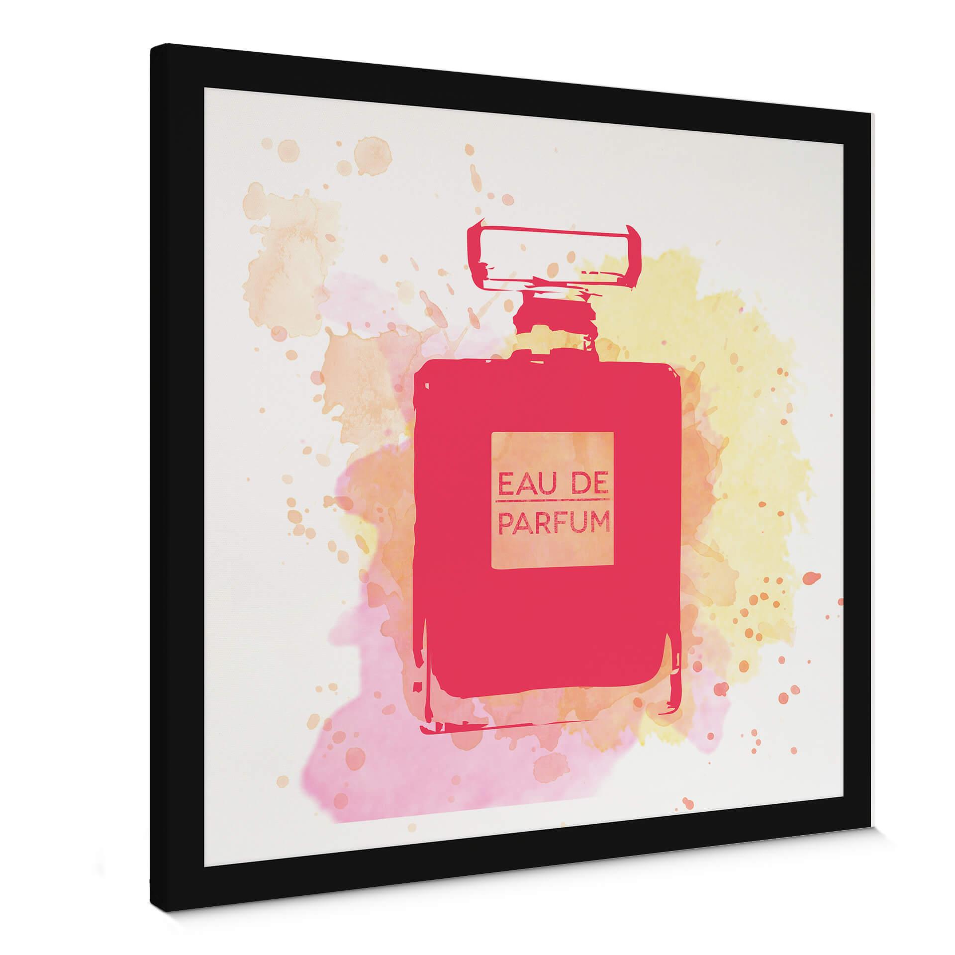 Stampa su tela Eau de parfum Acquerello - Fucsia 