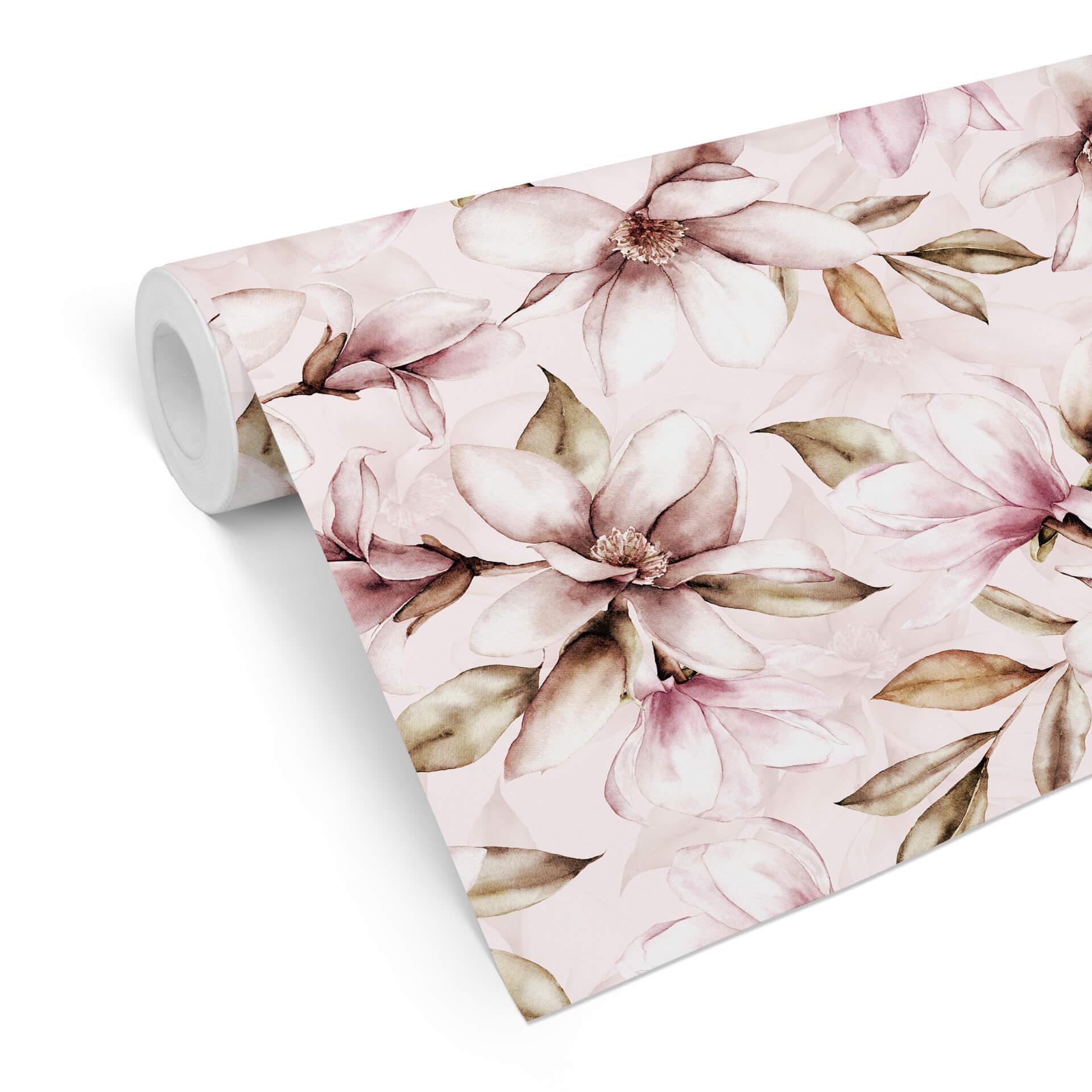 Mønstret tapet UN Designs - Blød magnolia
