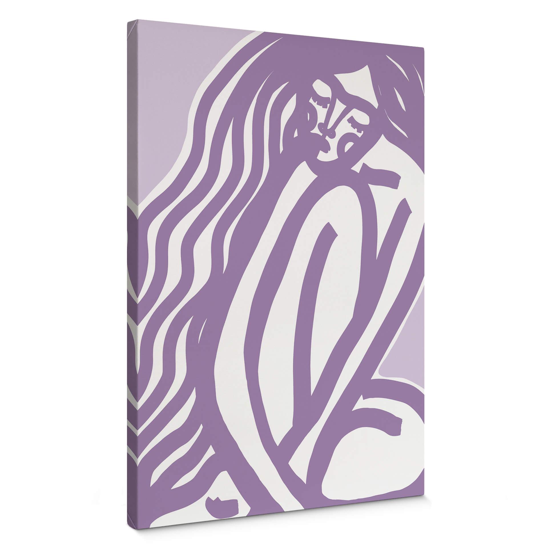Lærredsprint - Treechild - Lilac Beauty