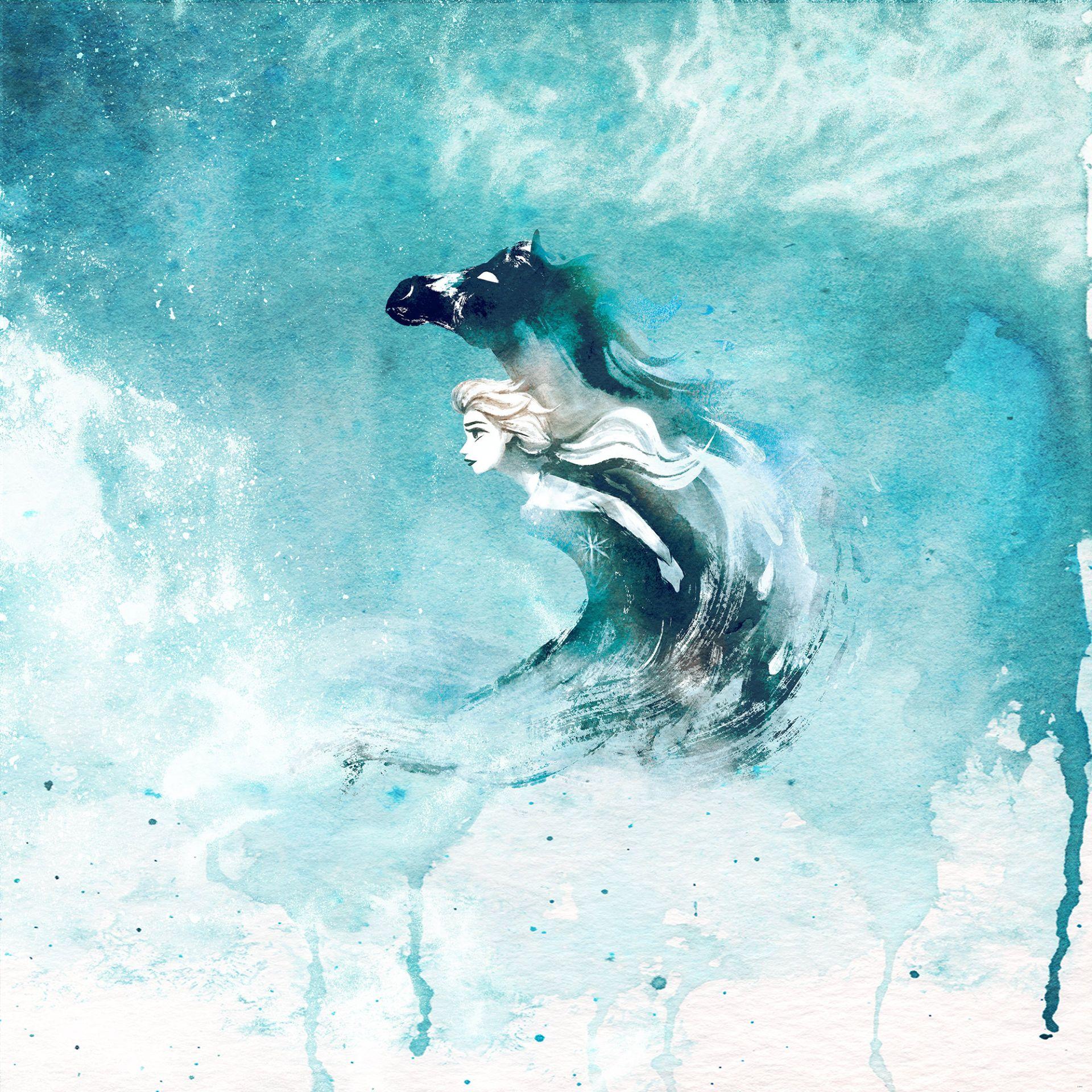 Non-woven tapet - Frozen Spirit Of Wonder - 250 x 250 cm