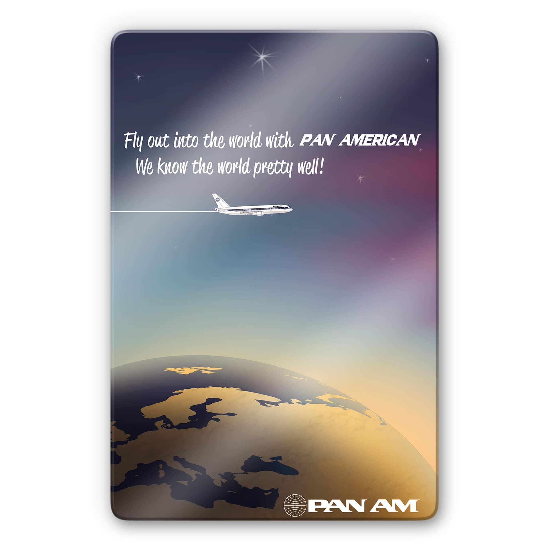 Glasschilderij Pan Am – Worldwide