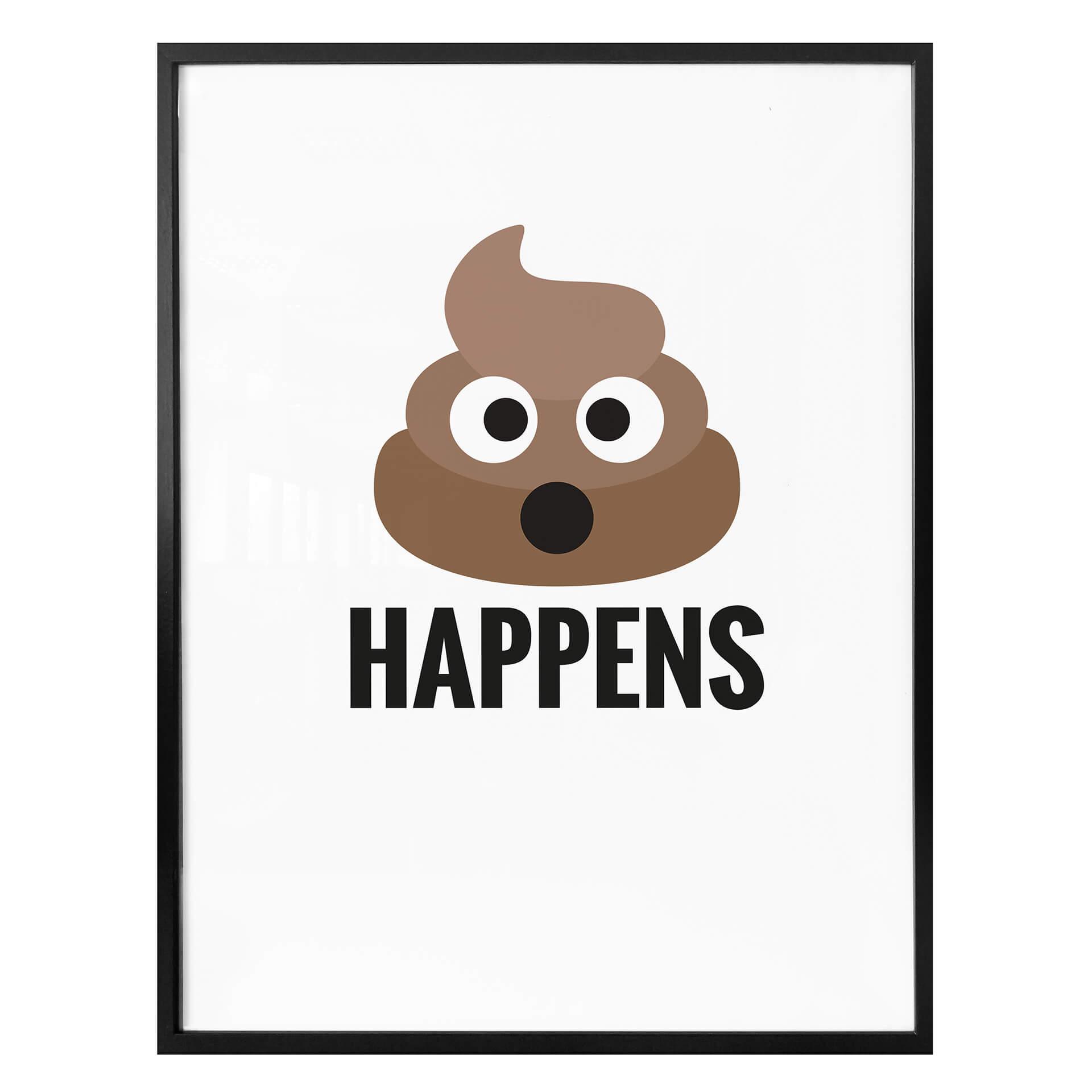 Póster - Emojione - Shit happens