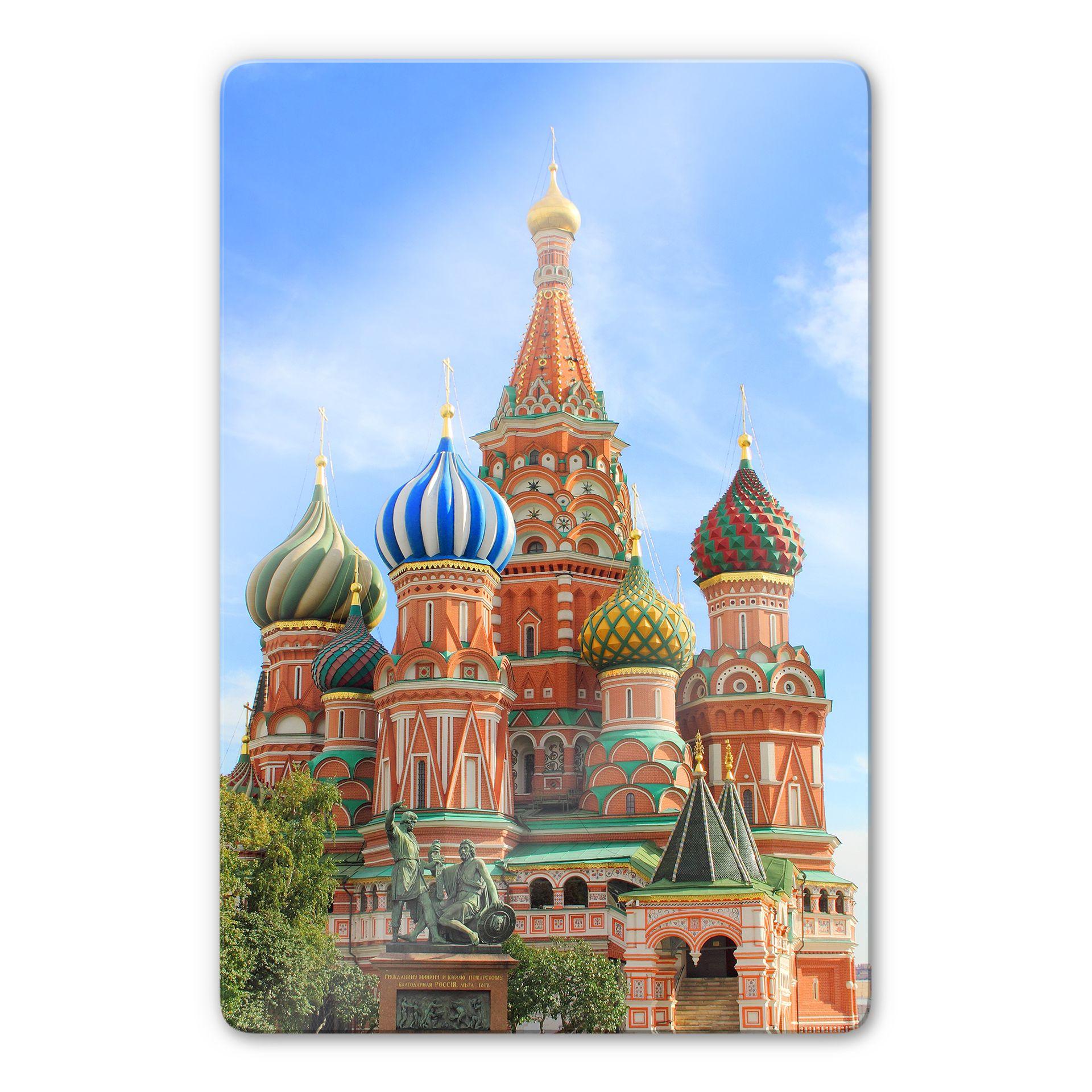 Glasbillede - Saint Basils Katedral i Moskva