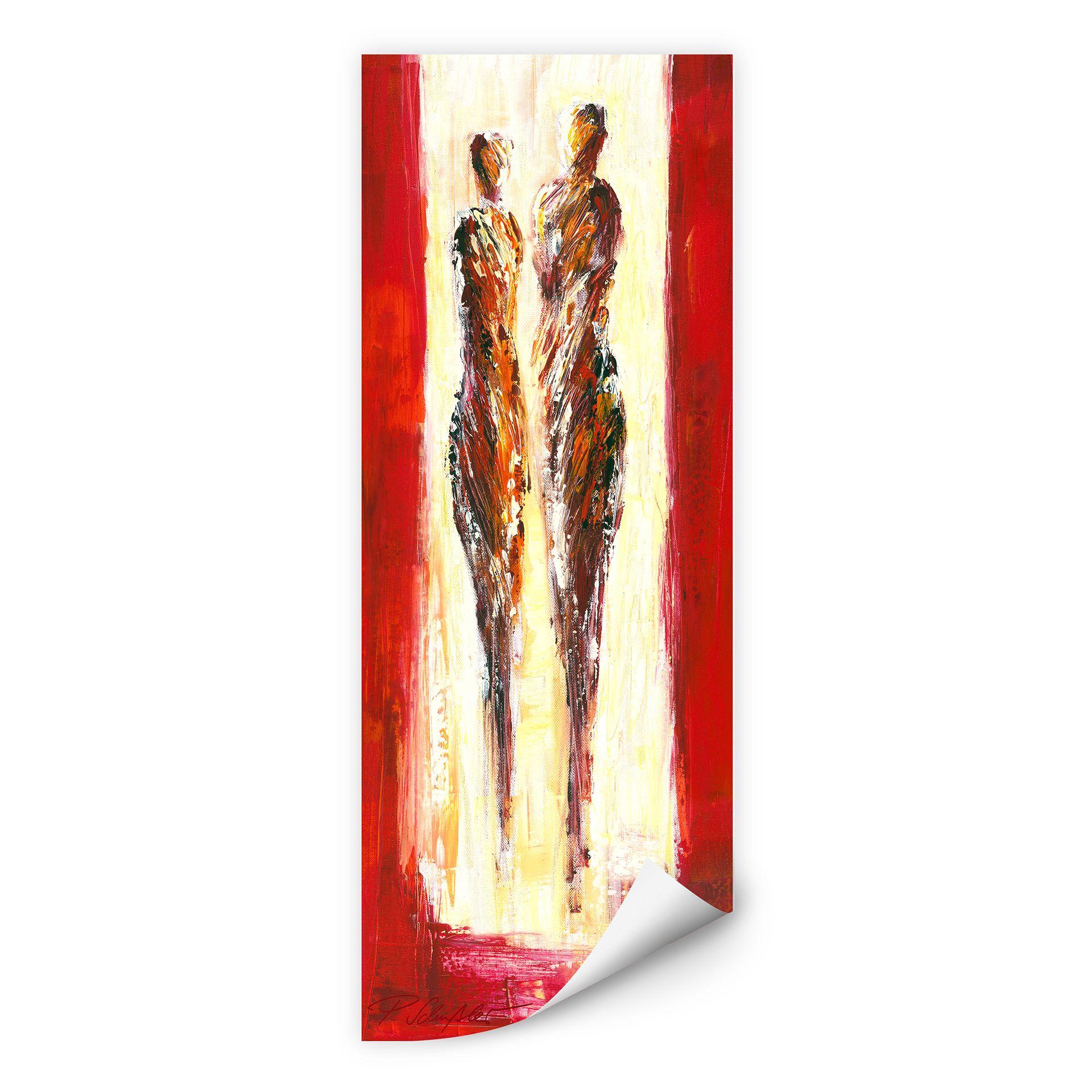 Zelfklevende Poster - Schüßler - Couple in Red