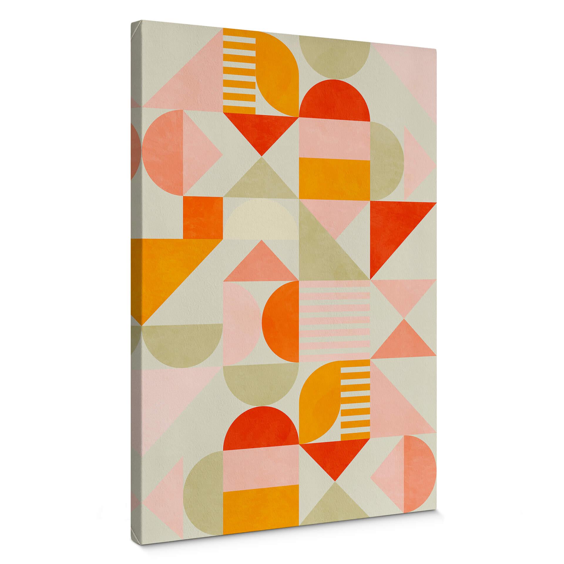 Lærredsprint - Bré - Bauhaus Fun Pastel